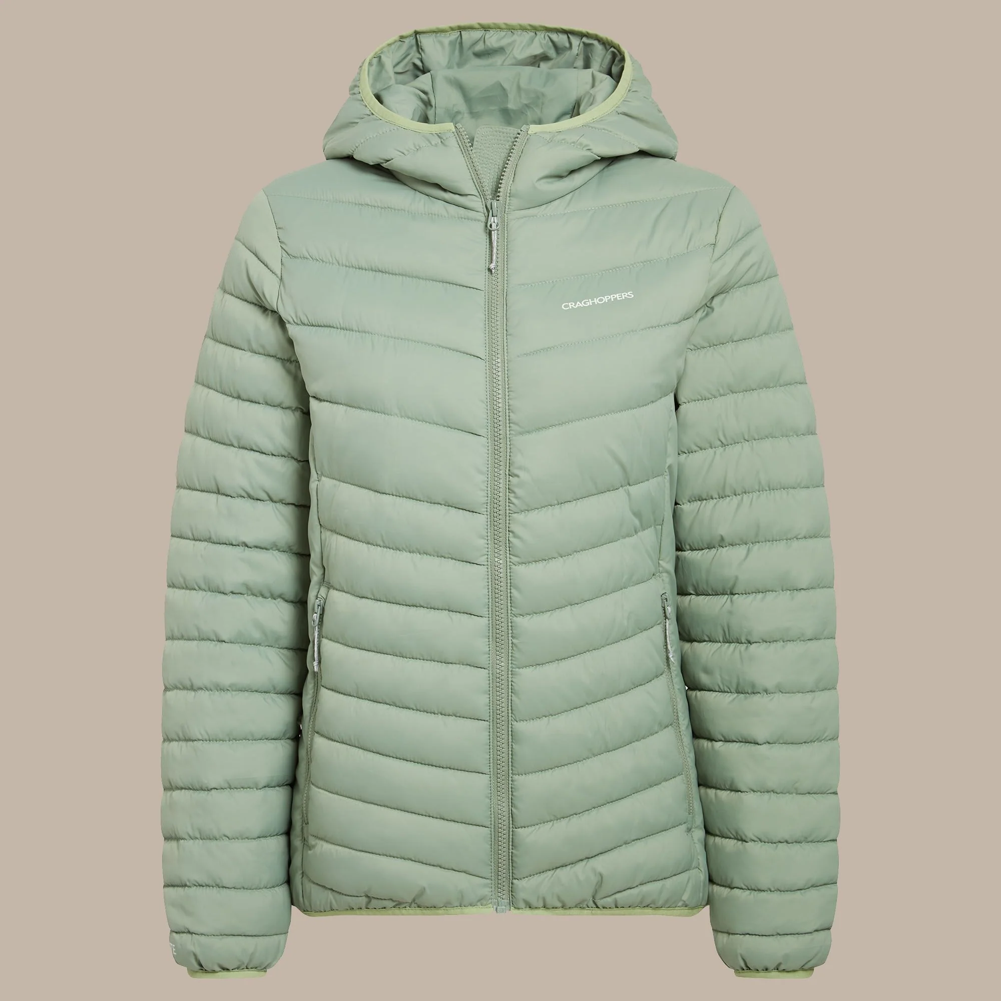 Craghoppers Women's Compresslite IX Hooded Insulating Jacket | Deep Bud Green - Image 5