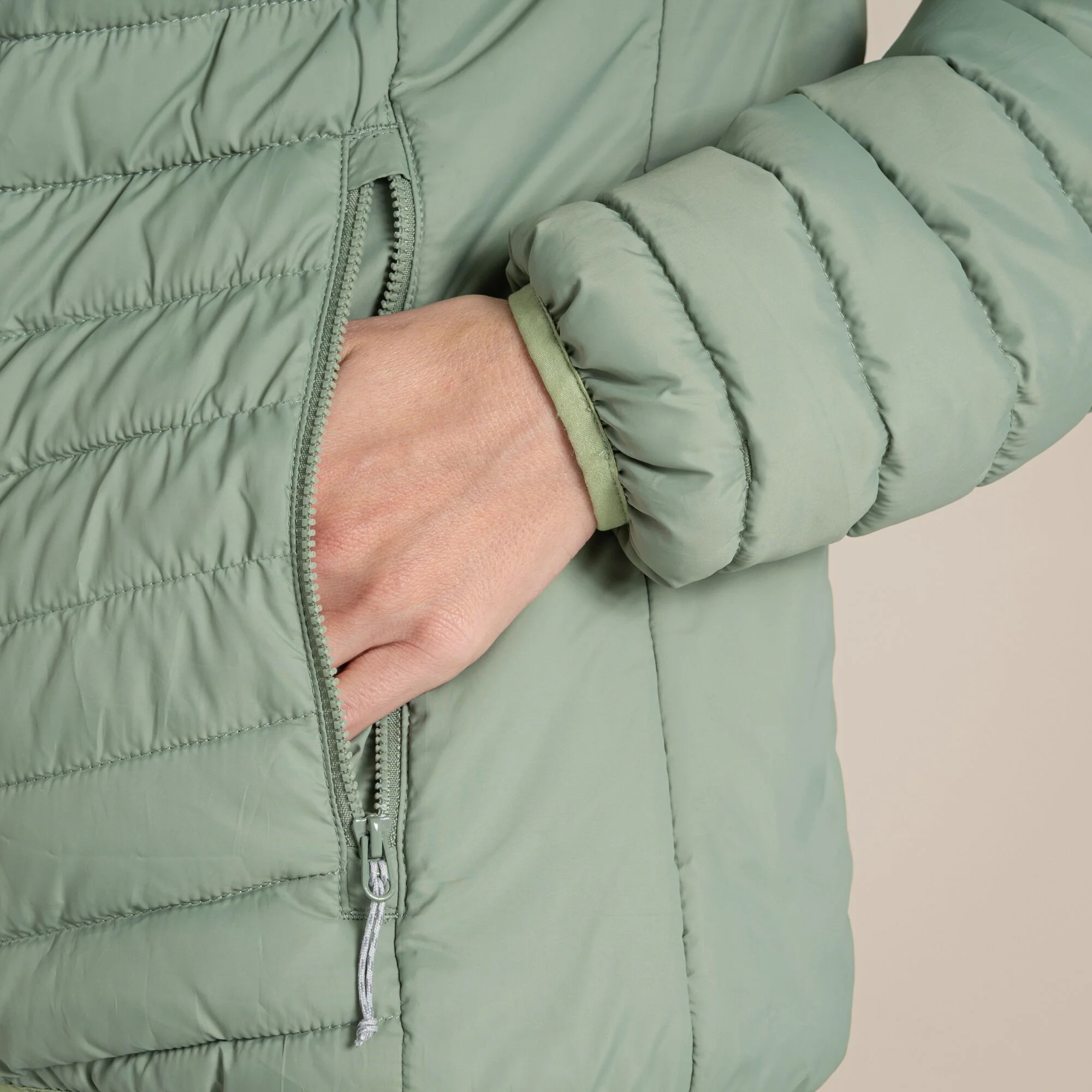 Craghoppers Women's Compresslite IX Hooded Insulating Jacket | Deep Bud Green - Image 7
