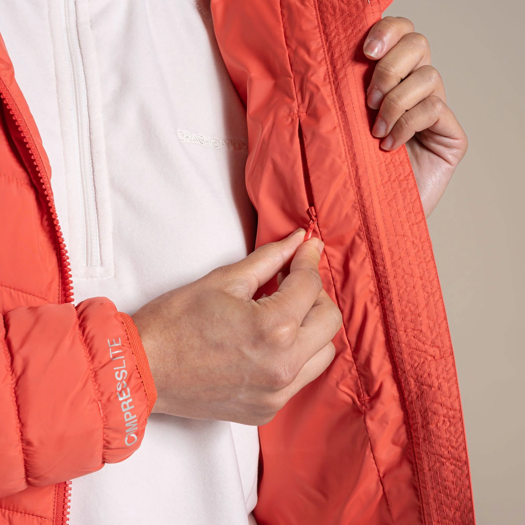 Craghoppers Women's Compresslite IX Hooded Insulating Jacket | Grenadine - Image 6