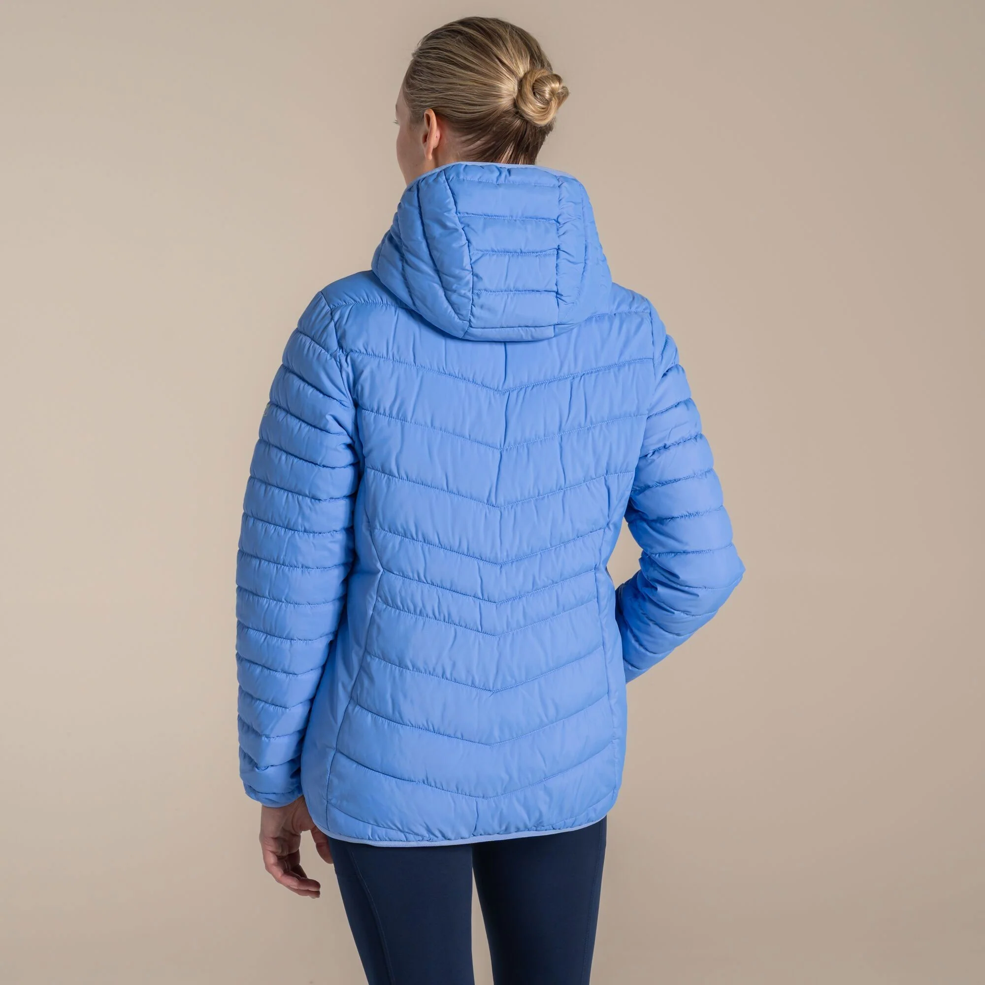 Craghoppers Women's Compresslite IX Hooded Insulating Jacket | Vinca Blue - Image 2