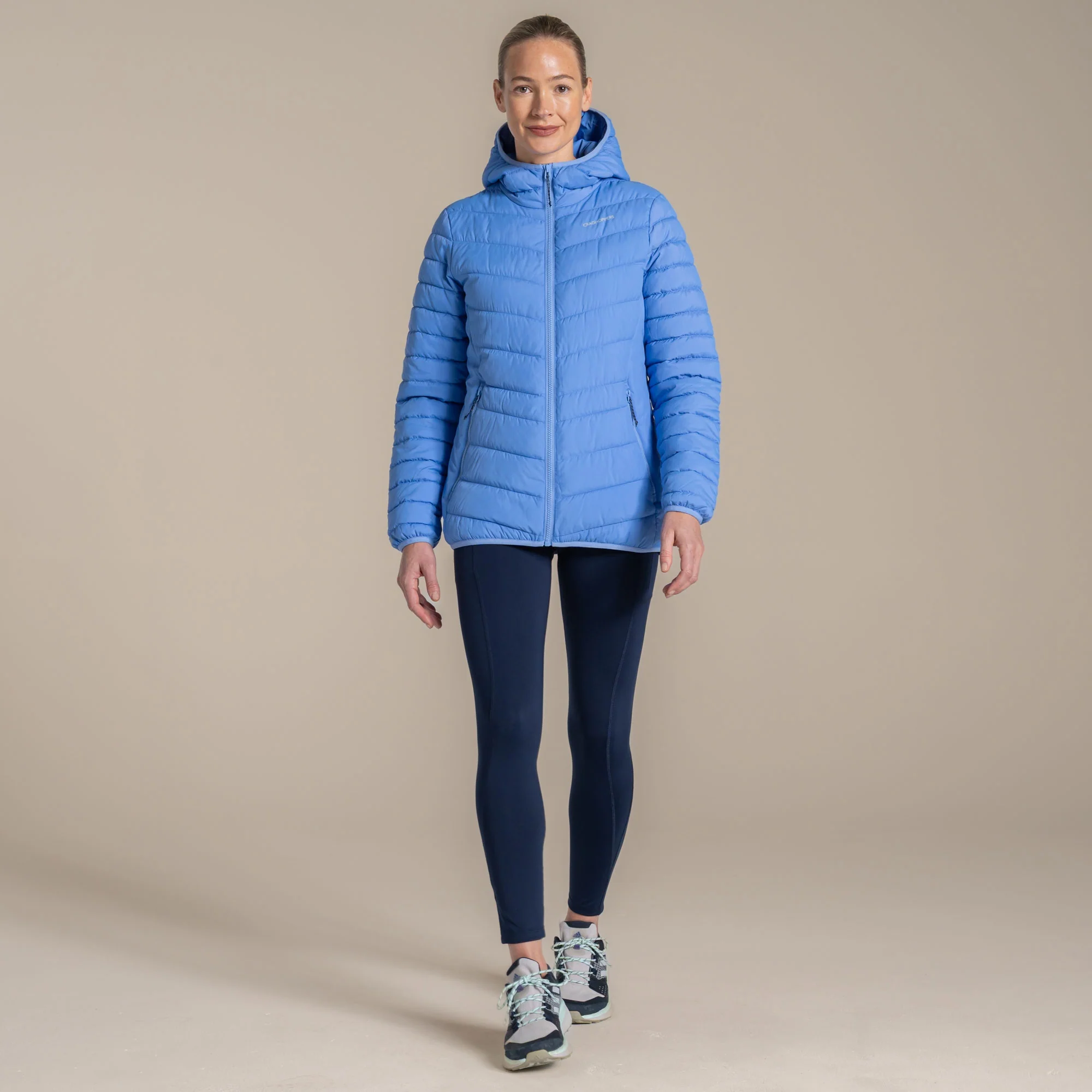 Craghoppers Women's Compresslite IX Hooded Insulating Jacket | Vinca Blue - Image 3