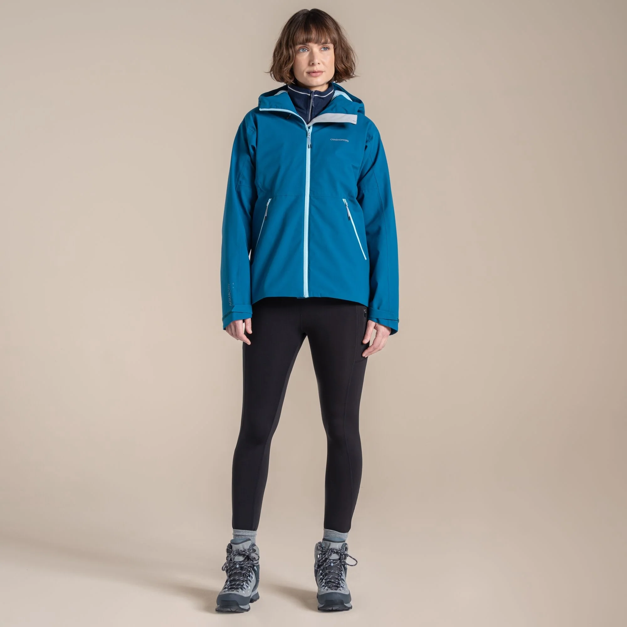 Craghoppers Women's Dynamic Pro III Waterproof Jacket | Porcelain Blue - Image 4