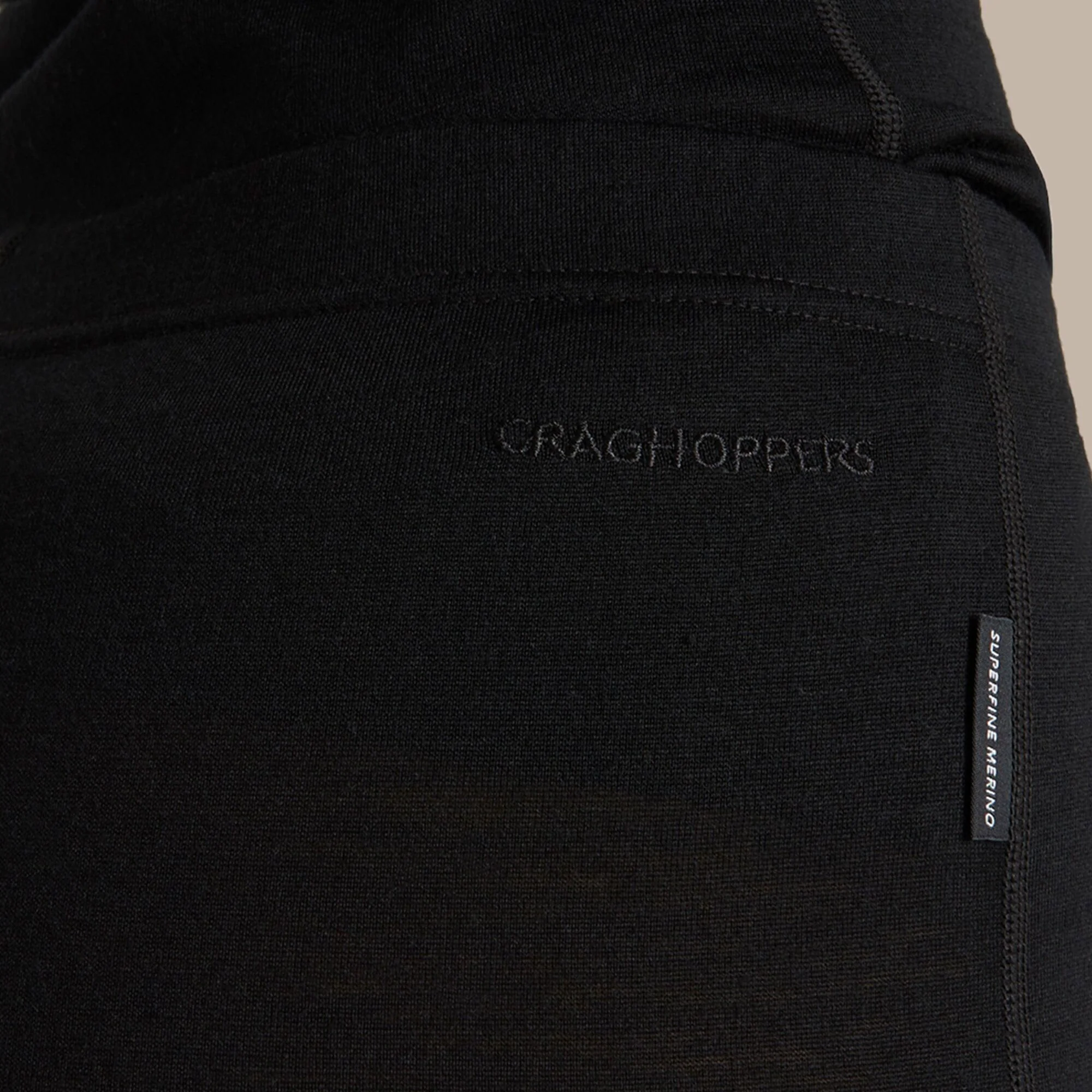 Craghoppers Women's Merino Baselayer Leggings | Black - Image 3