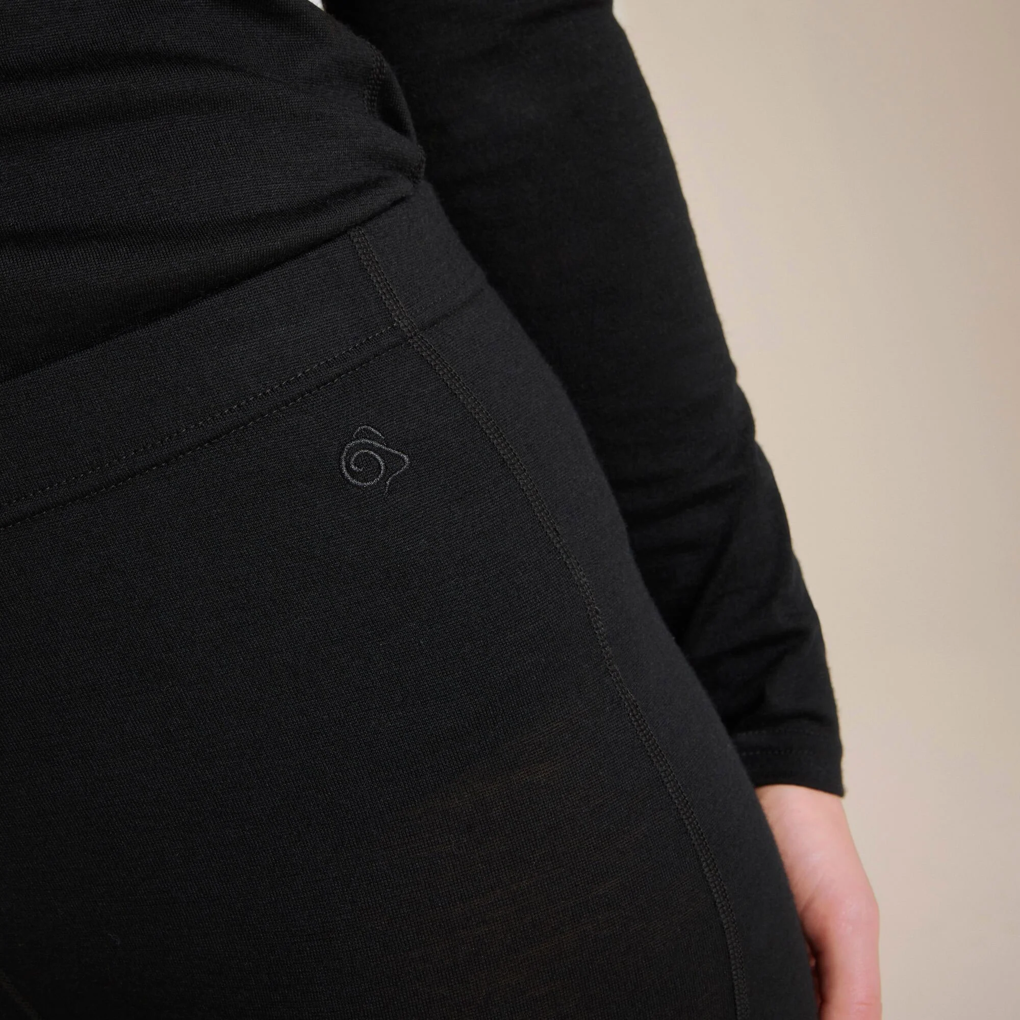 Craghoppers Women's Merino Baselayer Leggings | Black - Image 4