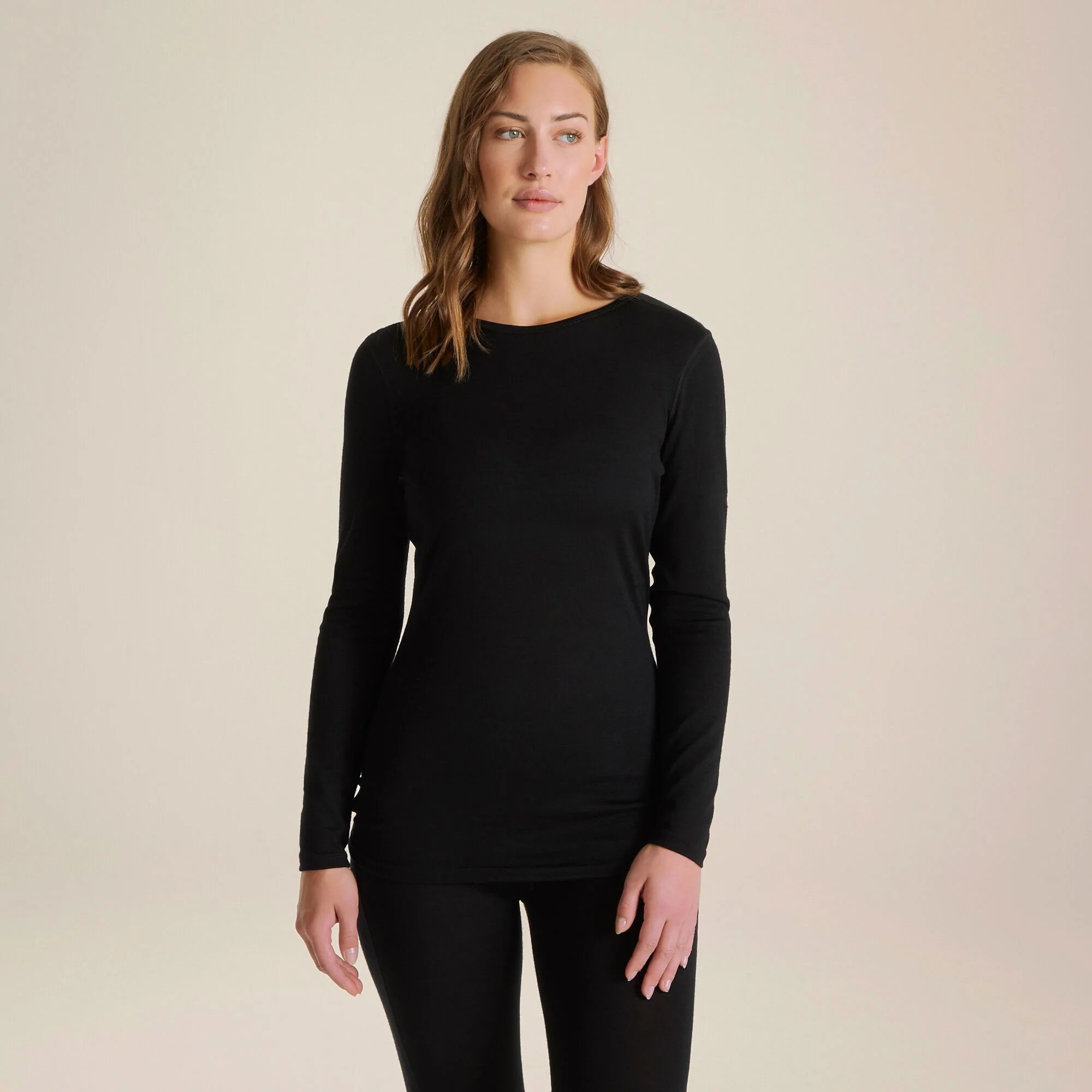 Craghoppers Women's Merino Crew Neck Long Sleeved Baselayer II | Black
