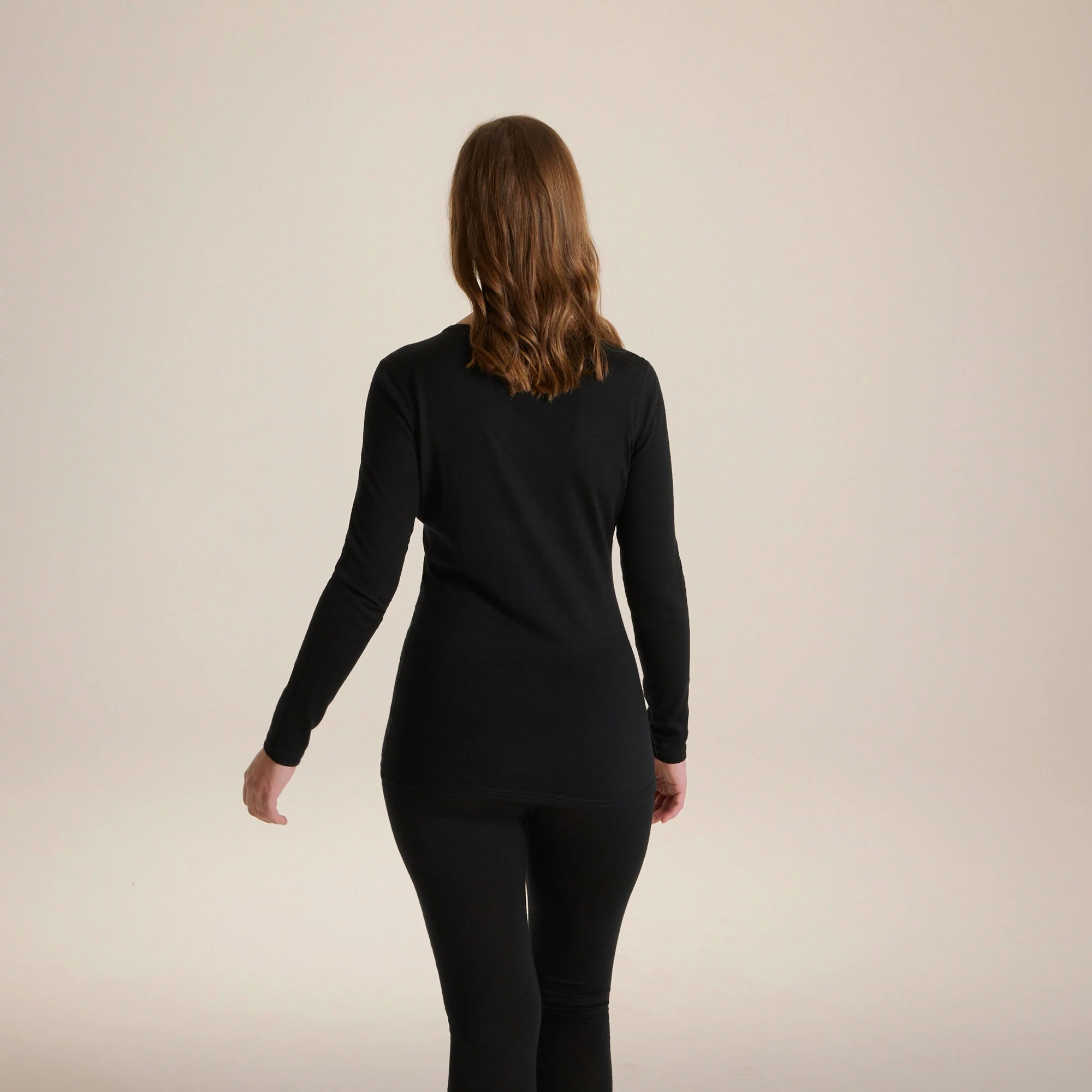 Craghoppers Women's Merino Crew Neck Long Sleeved Baselayer II | Black - Image 2