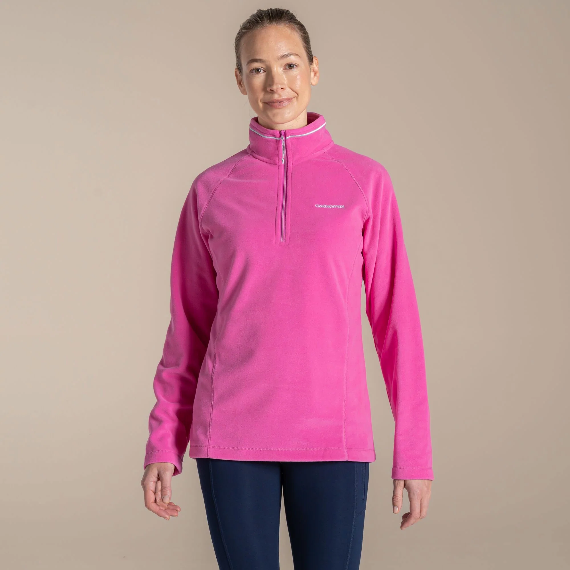 Craghoppers Women's Miska VI Half Zip Fleece | Damask Rose