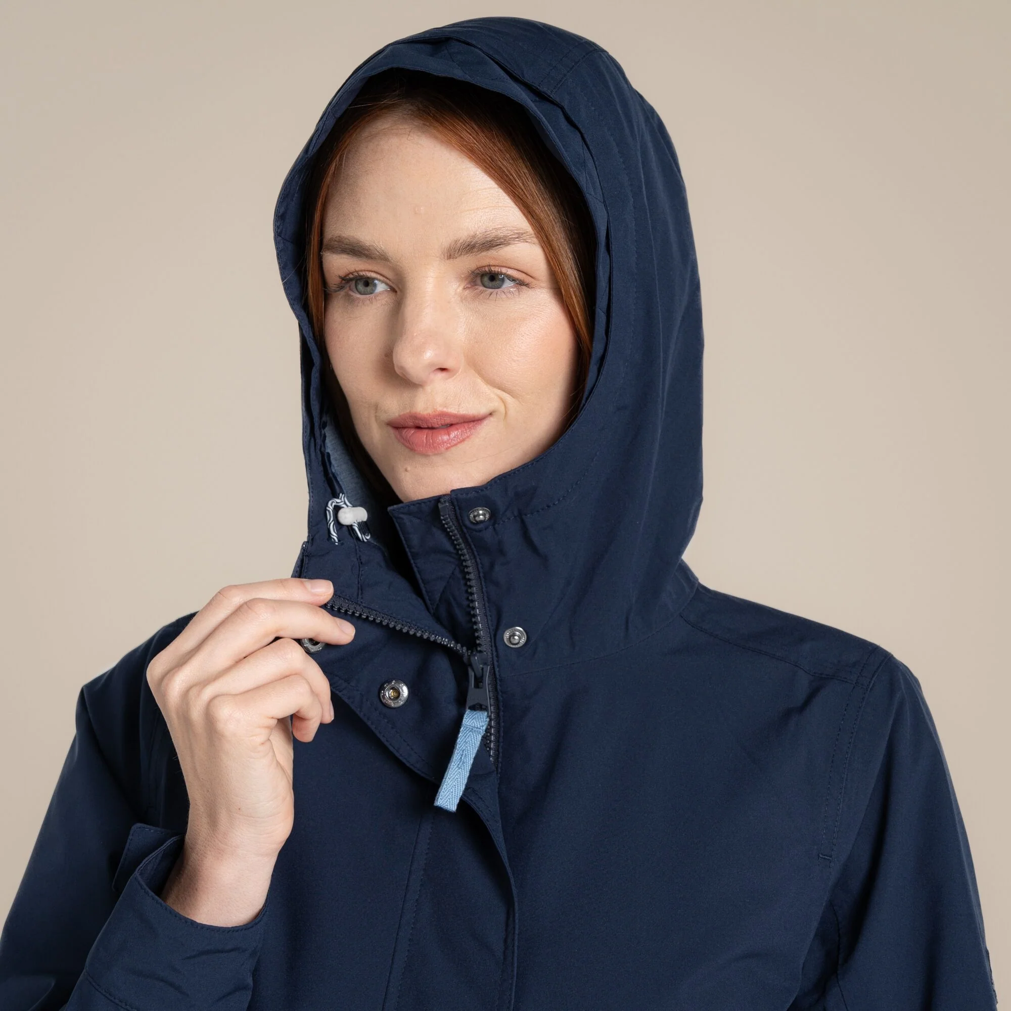 Craghoppers Women's National Trust Tambrook Waterproof Jacket | Blue Navy - Image 4