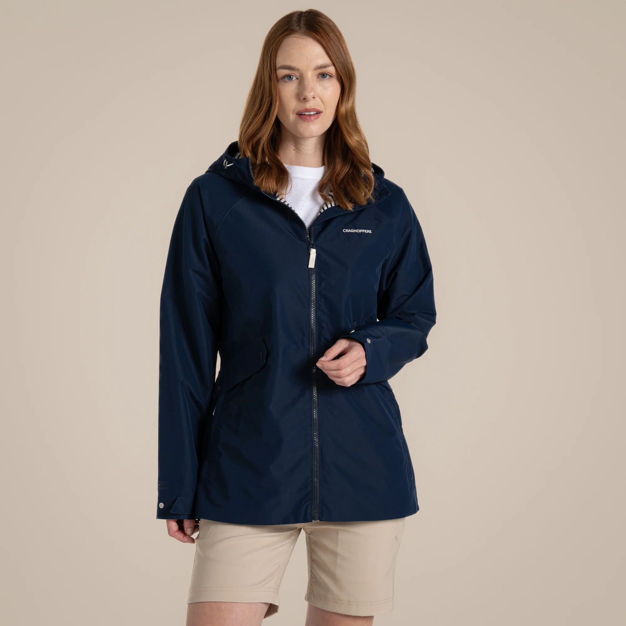 Craghoppers Women's Ortega Waterproof Jacket | Blue Navy