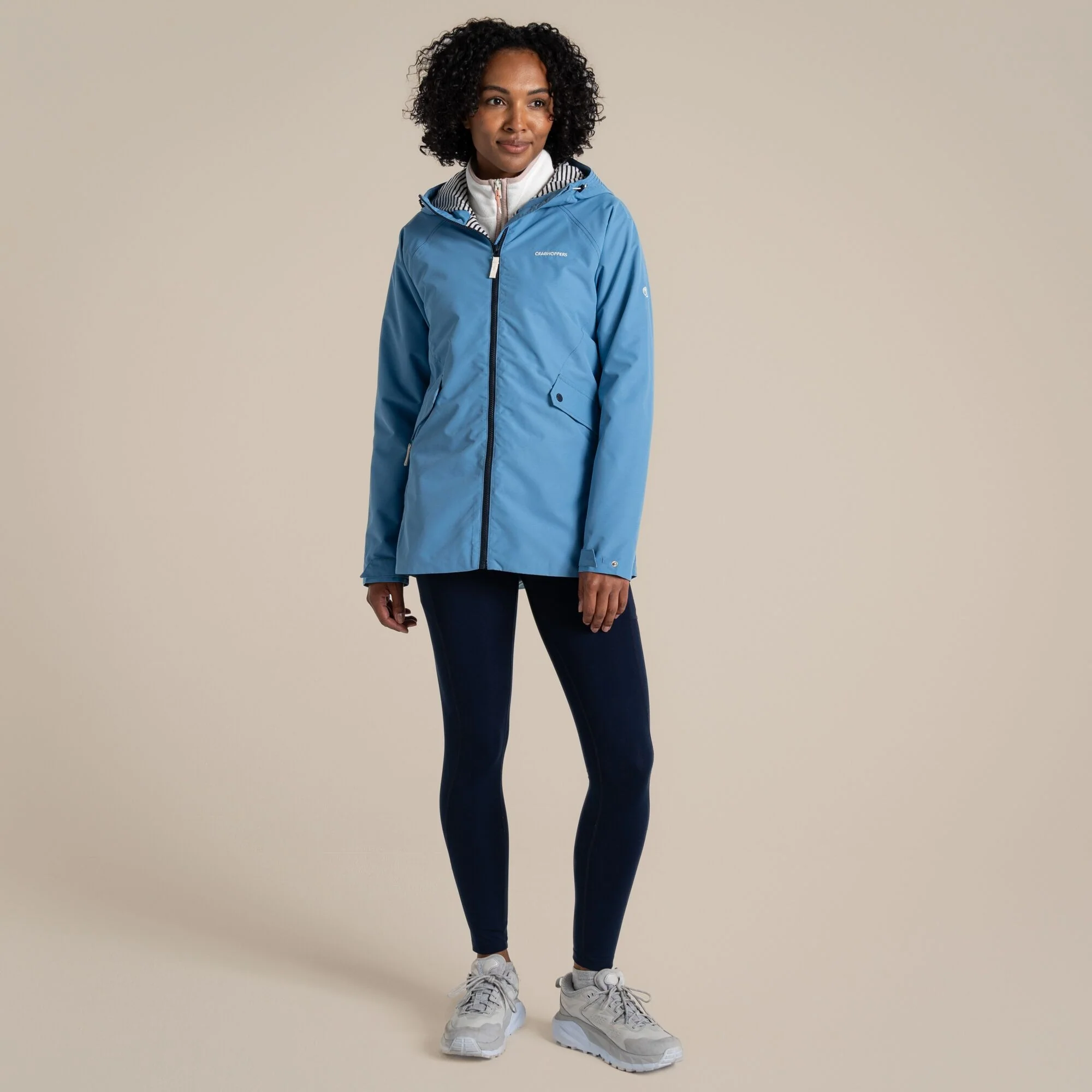 Craghoppers Women's Ortega Waterproof Jacket | Seaside Blue - Image 3