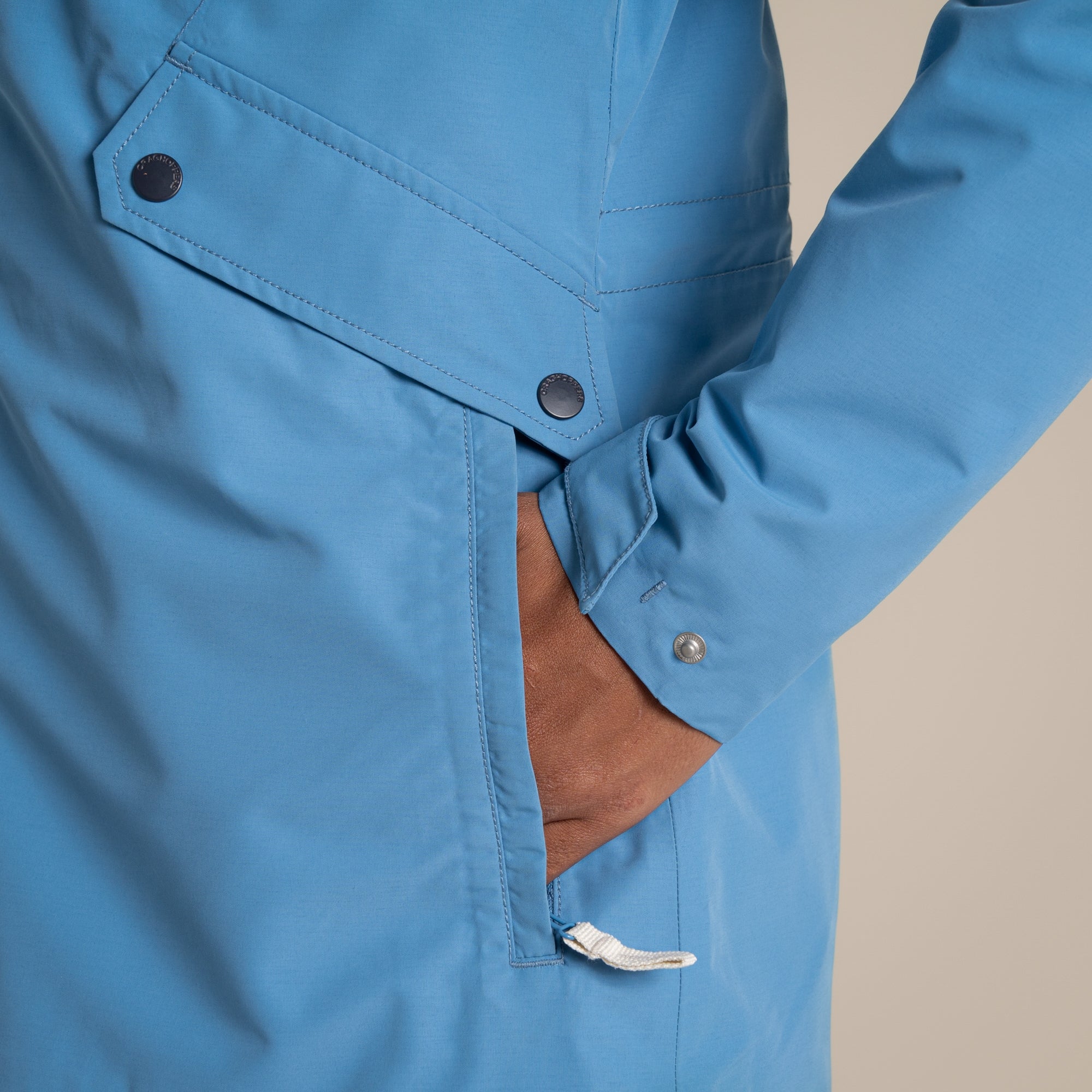 Craghoppers Women's Ortega Waterproof Jacket | Seaside Blue - Image 7