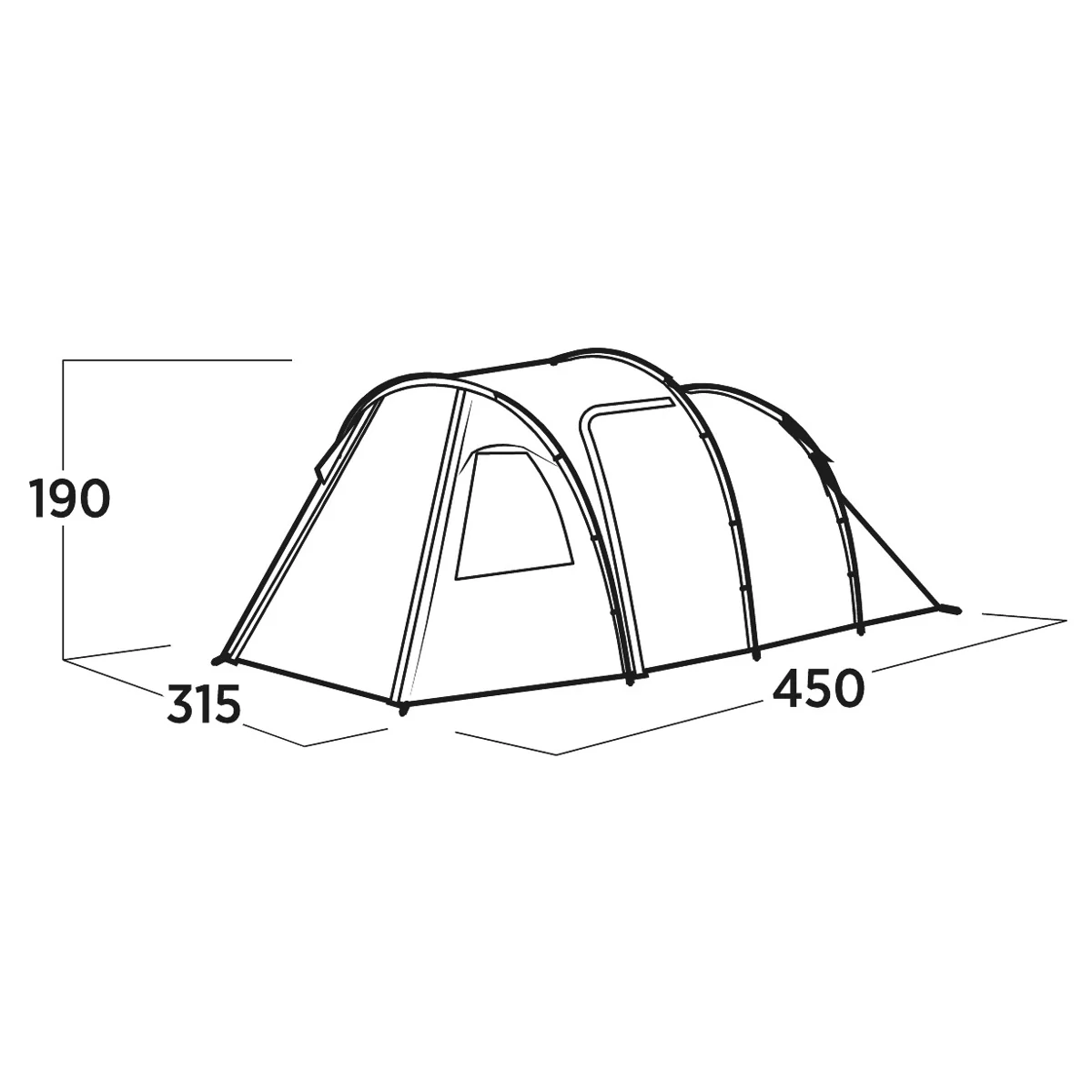 Easy Camp Hidra 5, 5-Person Family Tent - Image 3