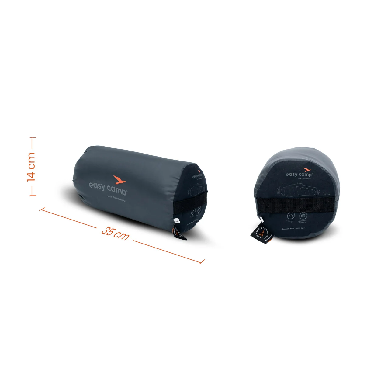 Easy Camp Raven Mummy Sleeping Bag 13°C - Image 4