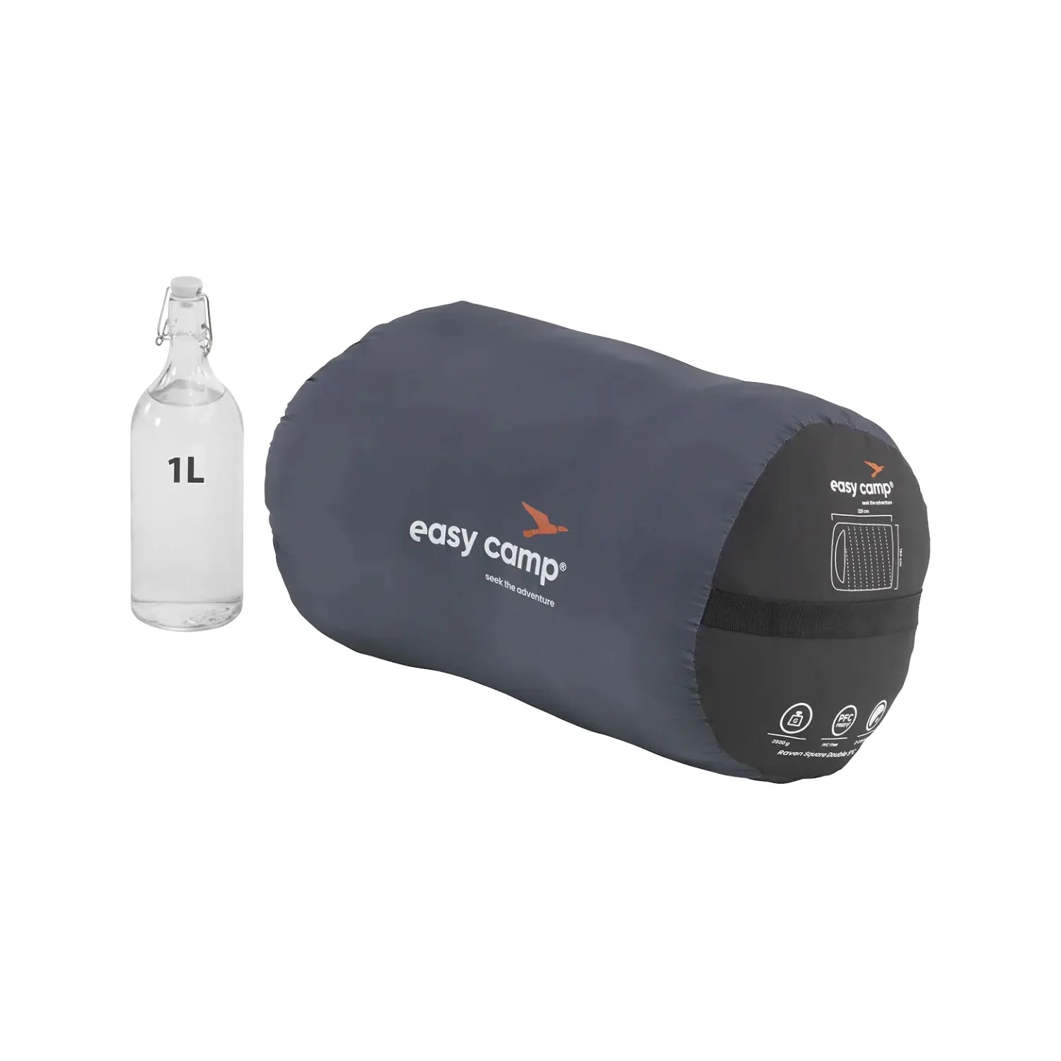 Easy Camp Raven Square Double Sleeping Bag 5°C - Image 4