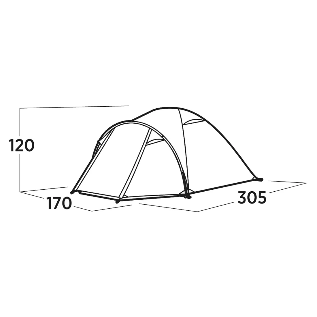 Easy Camp Setesdal 3, 3-Person Tent - Image 3