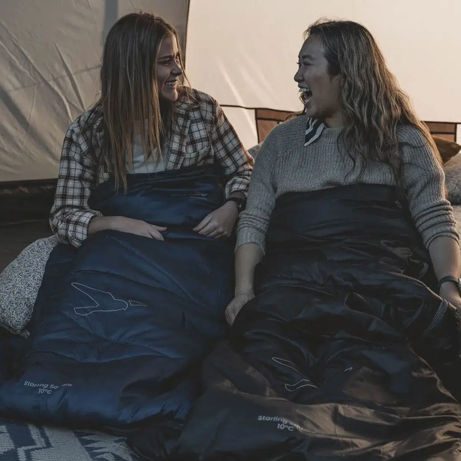 Easy Camp Starling Square Sleeping Bag Black 10°C - Image 6