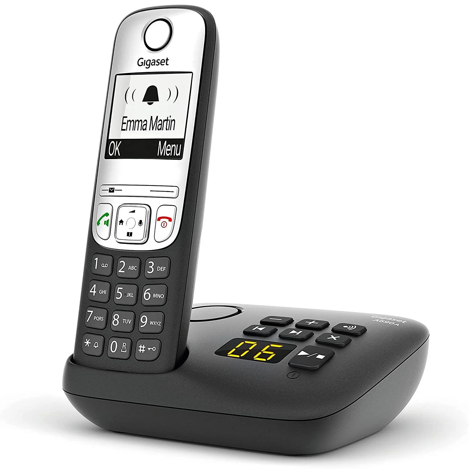 Gigaset A690A Cordless Phone, Single Handset with Answer Machine - Image 2
