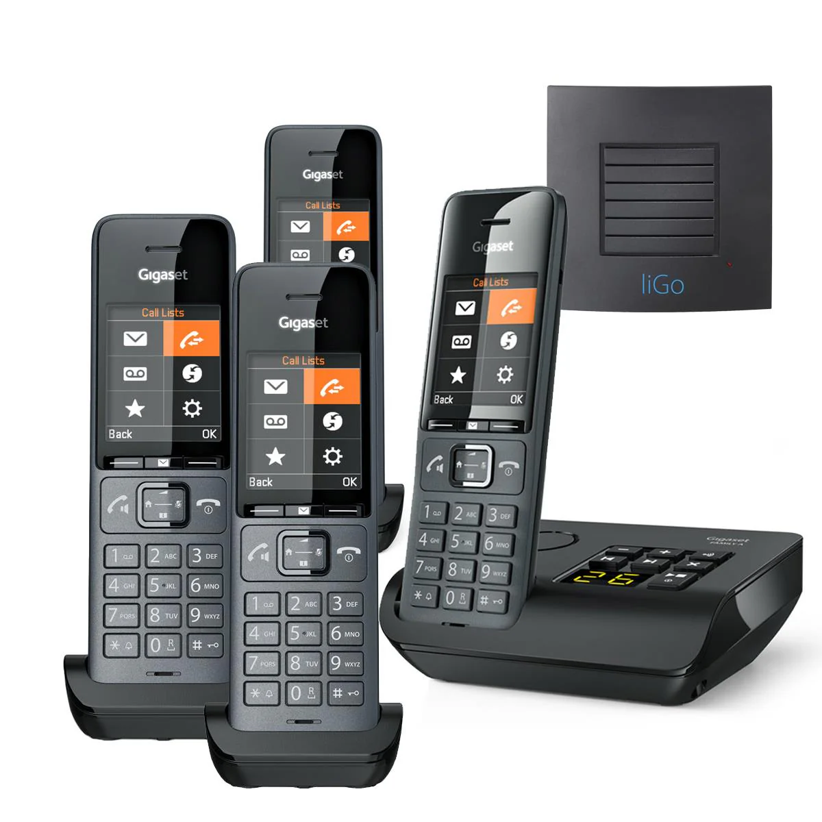 Gigaset Family Plus A Quad Cordless Phone with Long Range