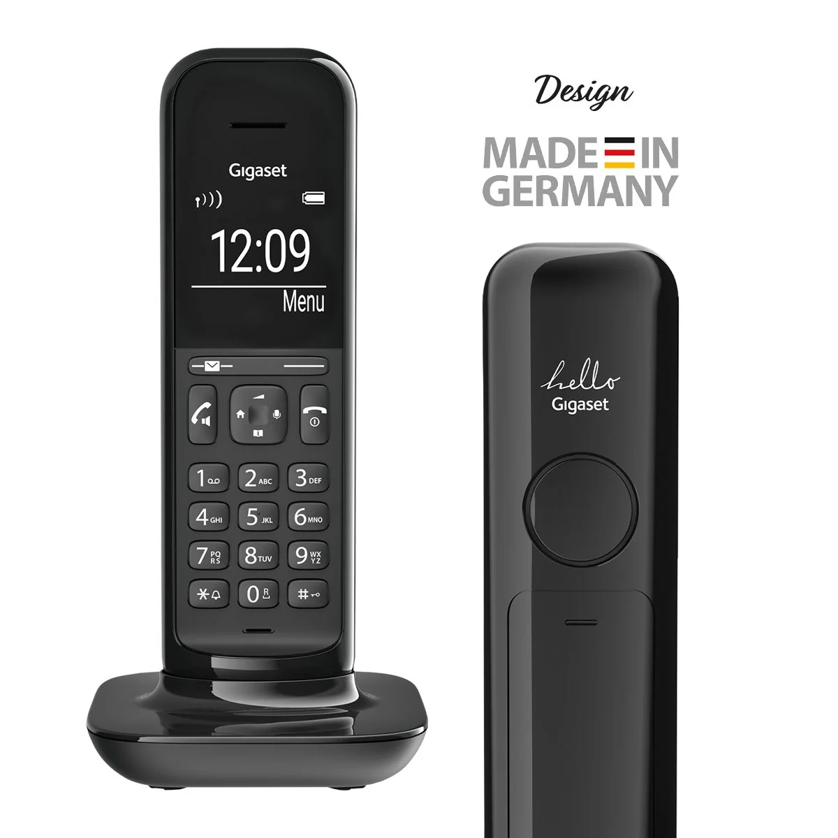 Gigaset Hello Designer Cordless Phone, Trio Handset without Answer Machine - Image 3
