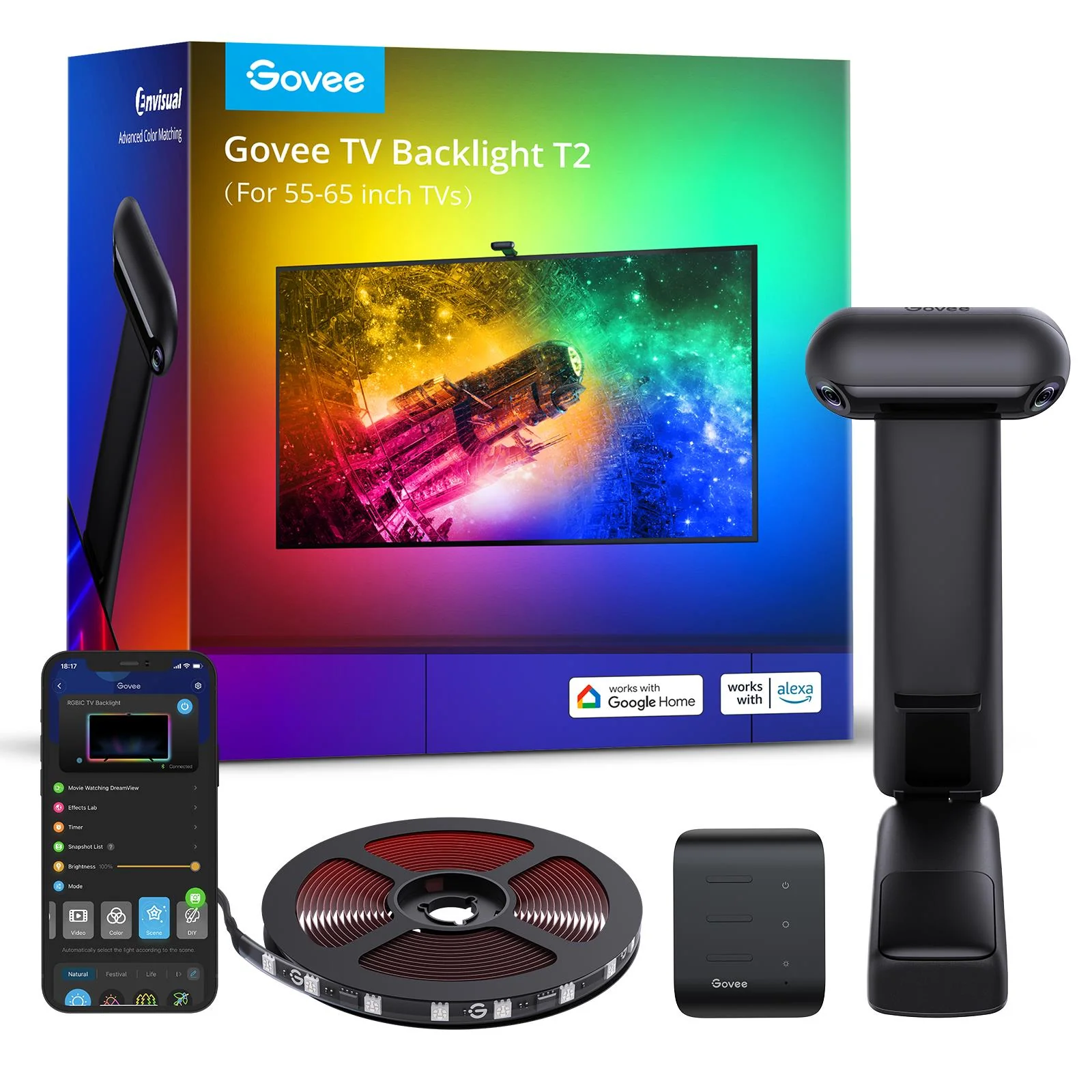 Govee Dual Camera TV Backlight 55-65 Inch