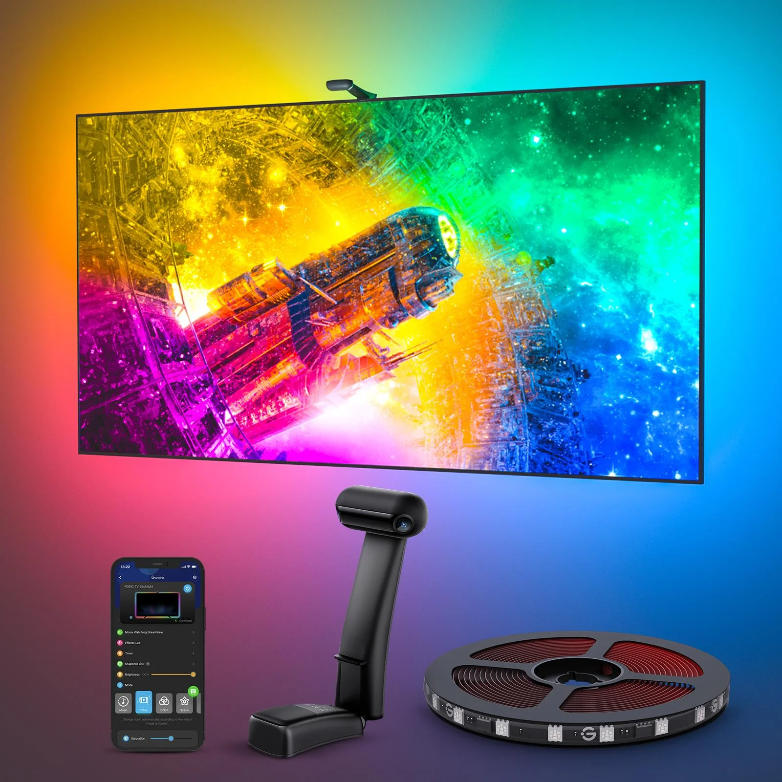 Govee Dual Camera TV Backlight 55-65 Inch - Image 2