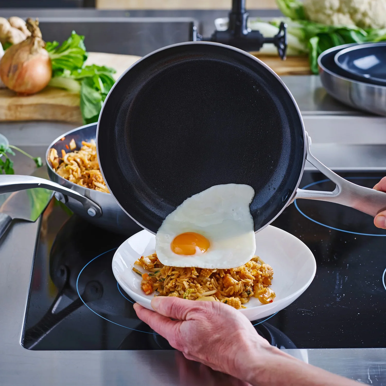 GreenPan Geneva Frypan Set 2 Piece - 20cm & 28cm - Image 3