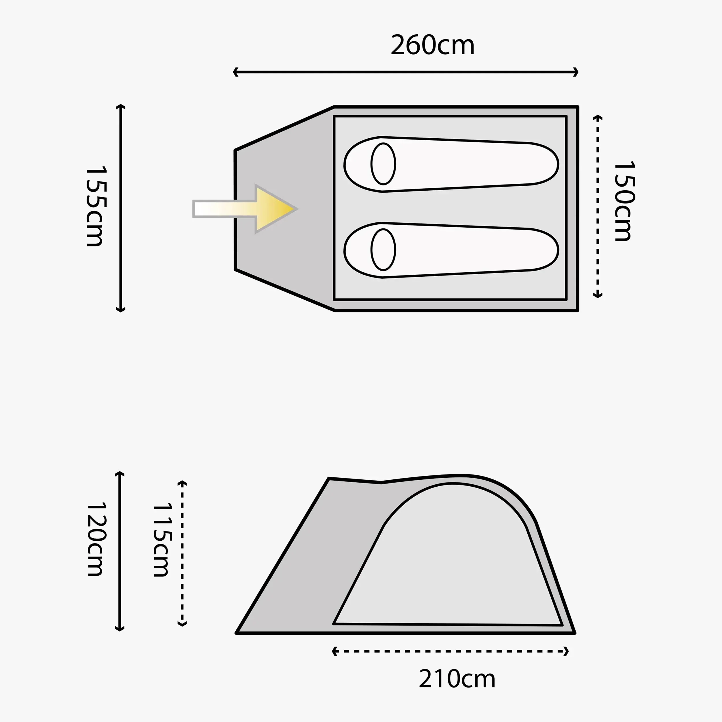 Highlander Juniper 2-Man Dome Tent - Image 7