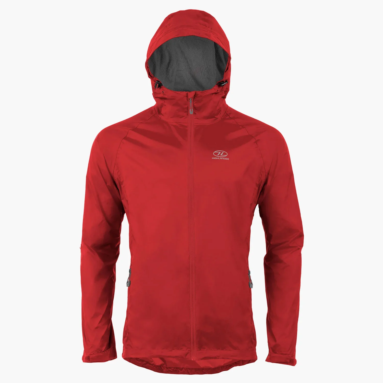 Highlander Men's Stow & Go Pack Away Waterproof Jacket | Red