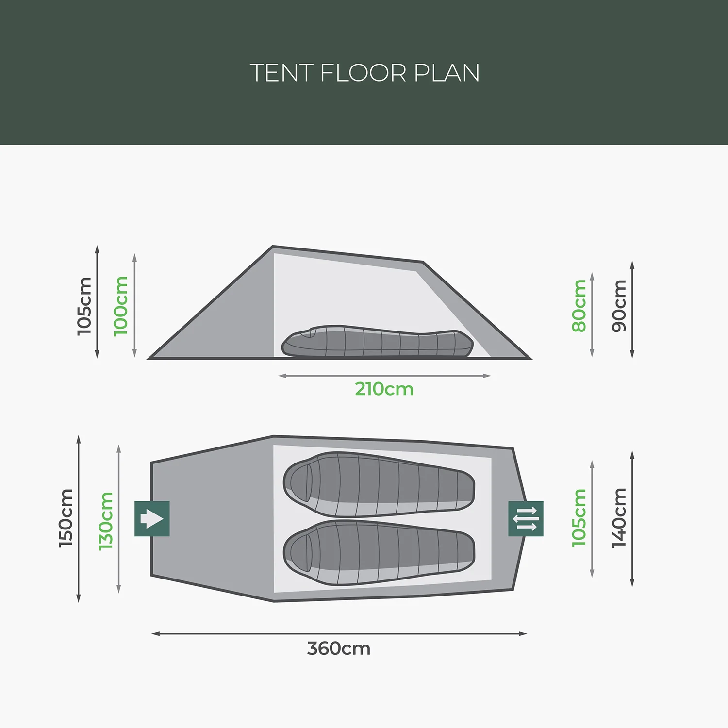Highlander Respite 2-Person Tent - Image 2