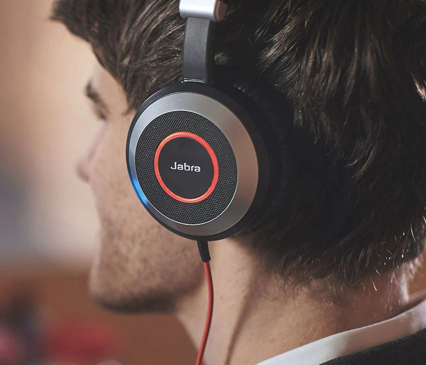 Jabra Evolve 80 UC Stereo Corded Headset - Image 11
