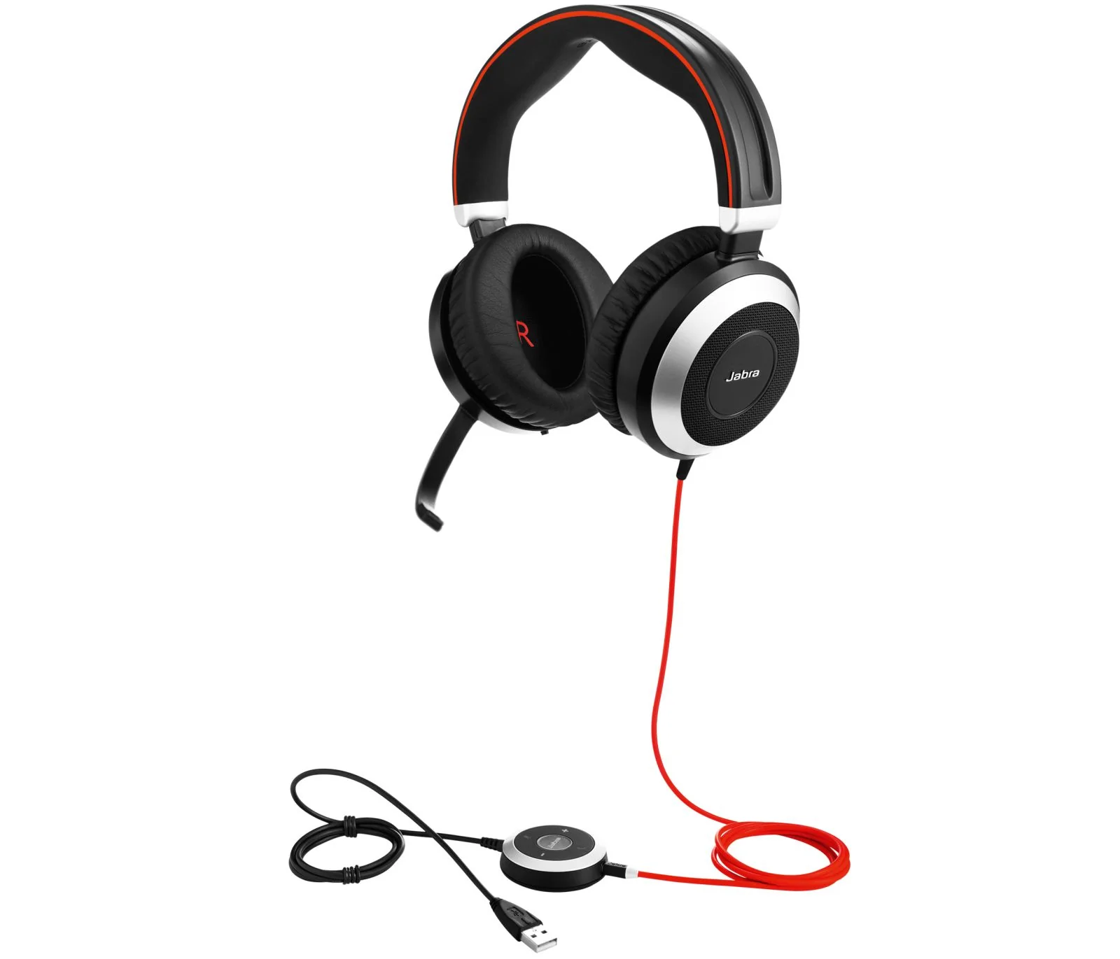 Jabra Evolve 80 UC Stereo Corded Headset - Image 7