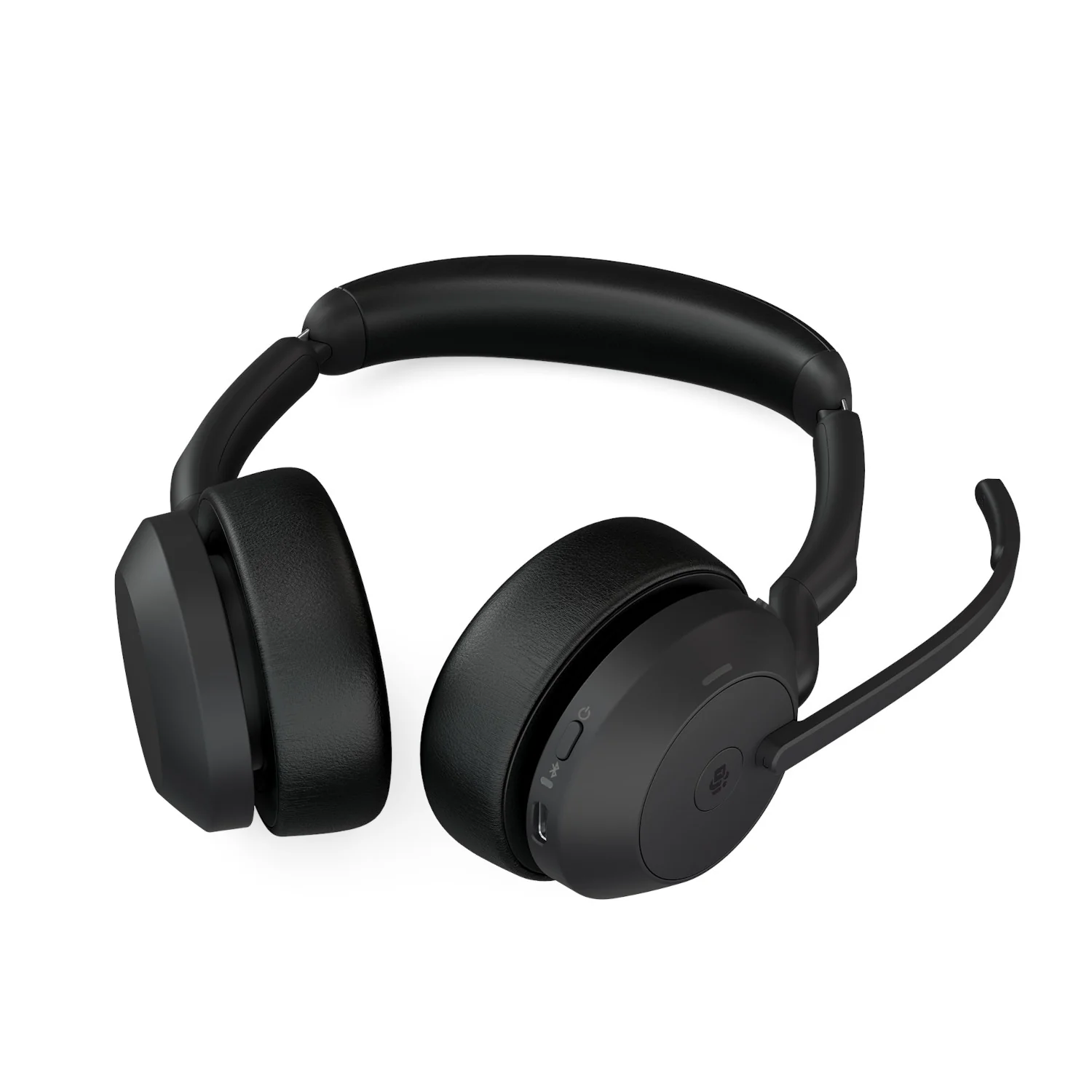 Jabra Evolve2 55 USB-C UC Stereo Wireless headset in Black with Jabra Link 380 - Image 3