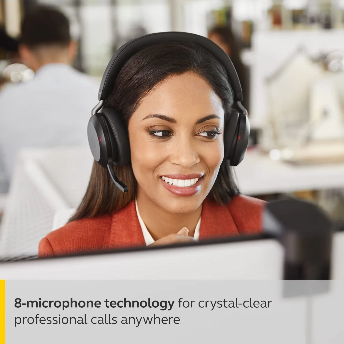 Jabra Evolve2 75 USB-A MS Stereo Headset in Black - Image 4