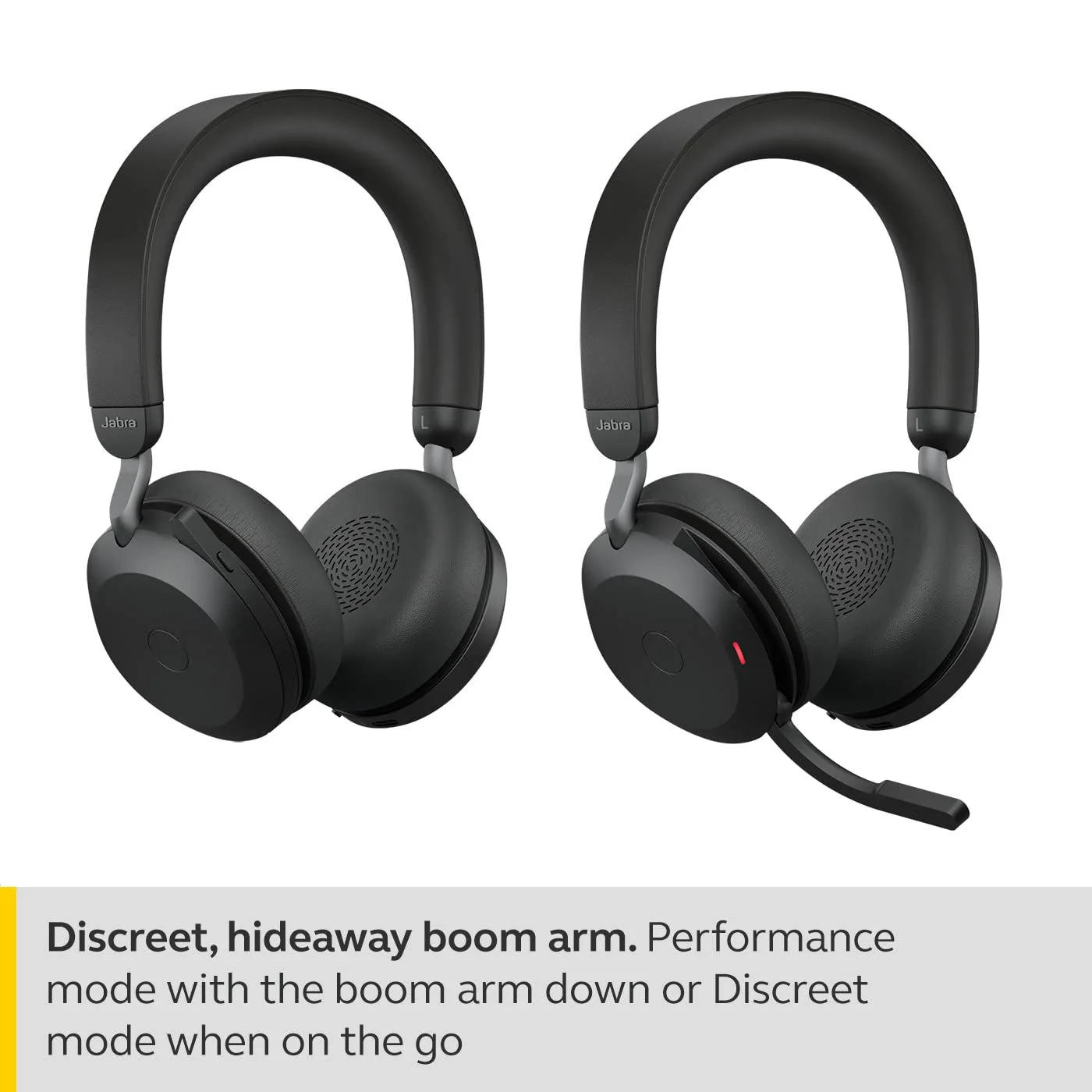 Jabra Evolve2 75 USB-A MS Stereo Headset in Black - Image 8