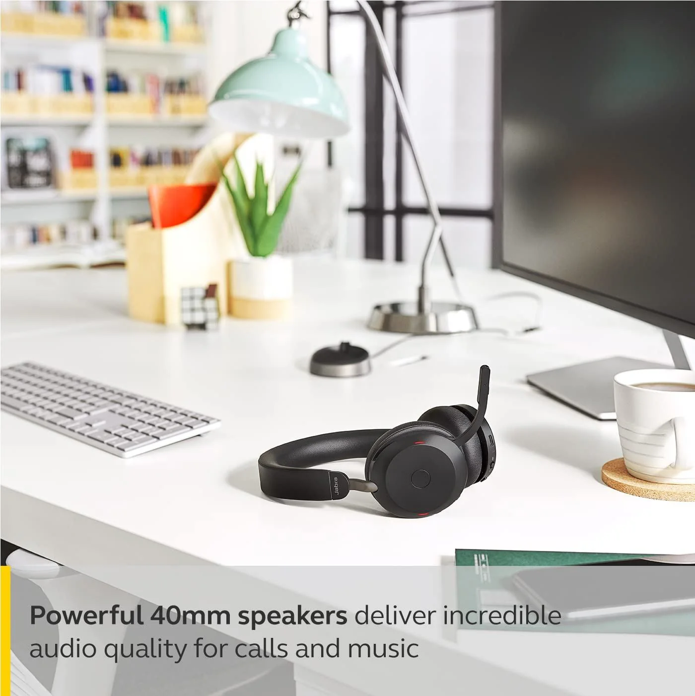 Jabra Evolve2 75 USB-A MS Stereo Headset in Black - Image 9