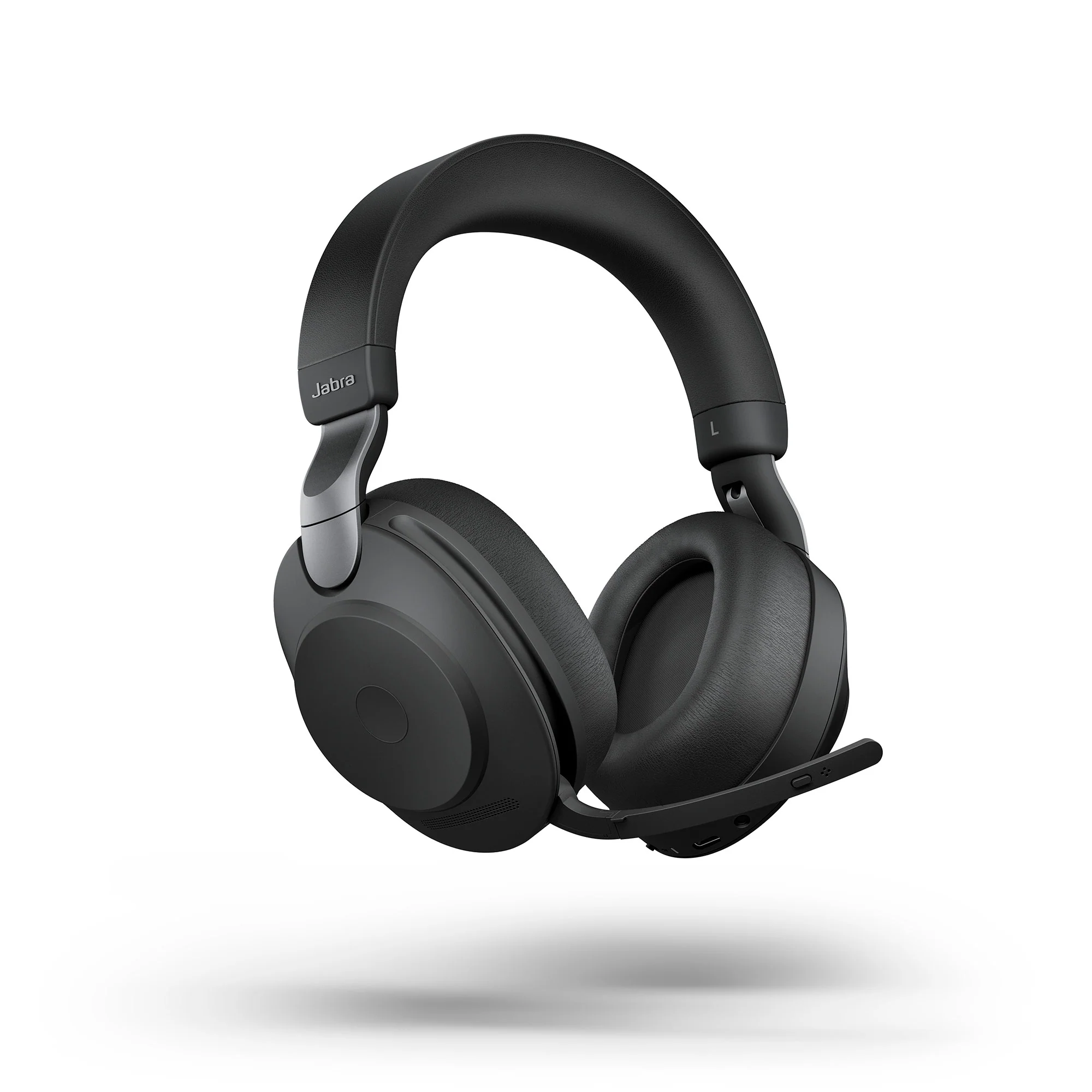 Jabra Evolve2 85 USB-C UC Stereo Wireless Headset in Black with Desk Stand - Image 2