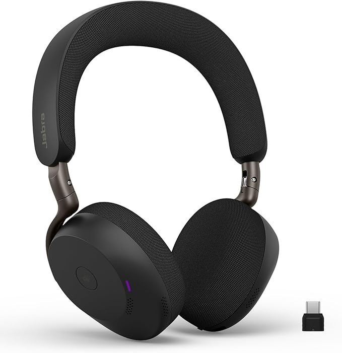 Jabra Evolve3 75 MS Stereo, Link 390 USB-C, Black