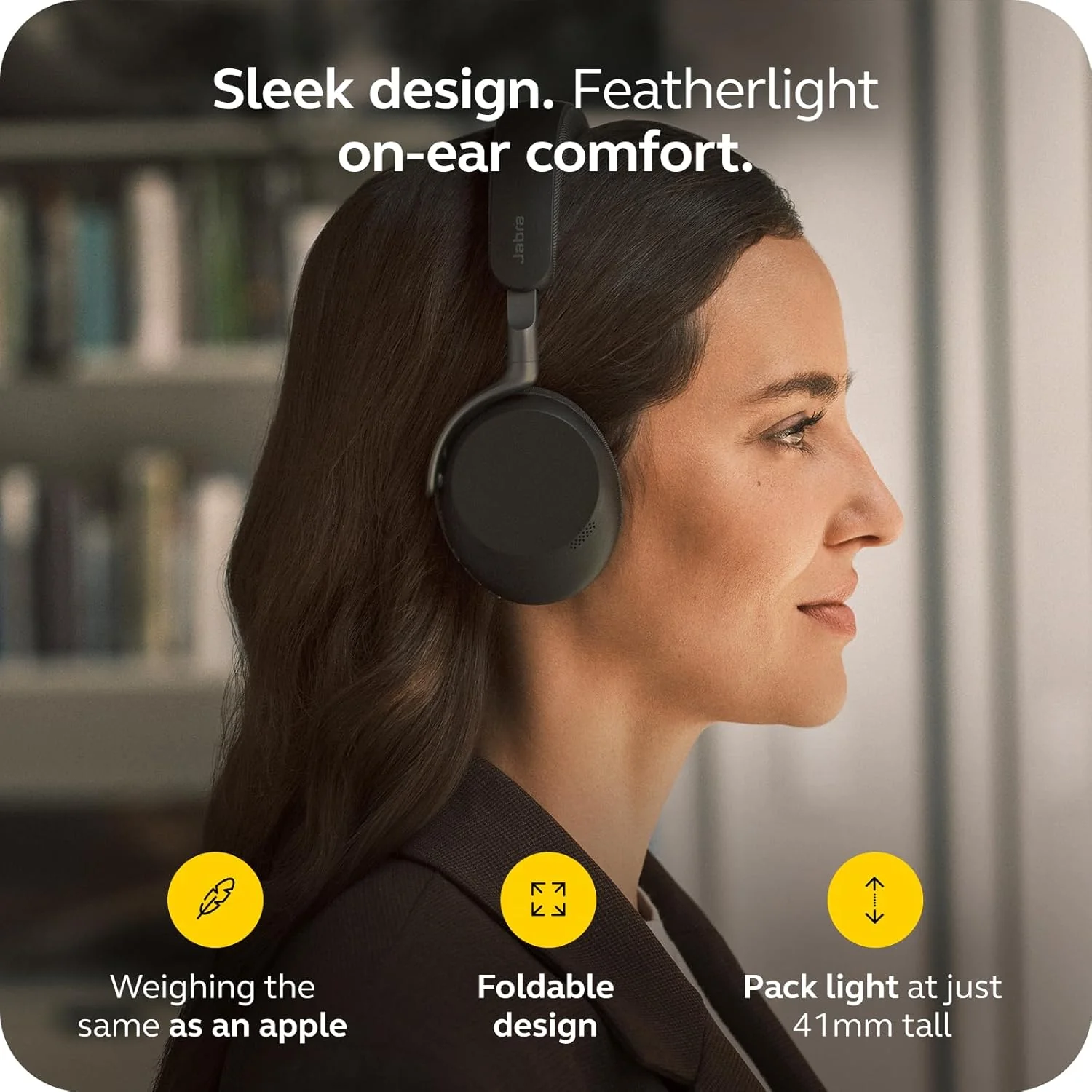 Jabra Evolve3 75 MS Stereo, Link 390 USB-C, Black - Image 5