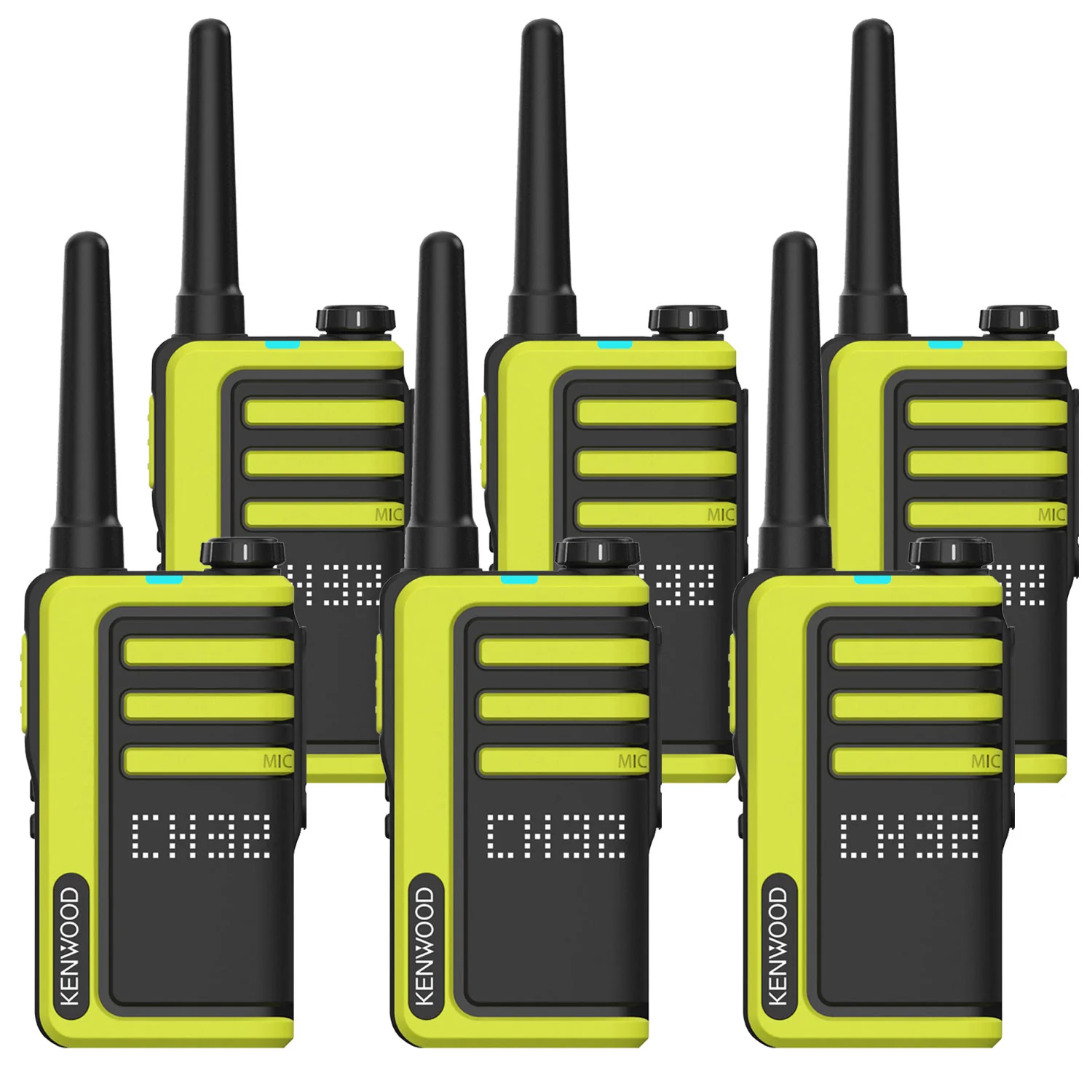 Kenwood UBZ-LJ9SET License-free Walkie Talkies, Six Pack
