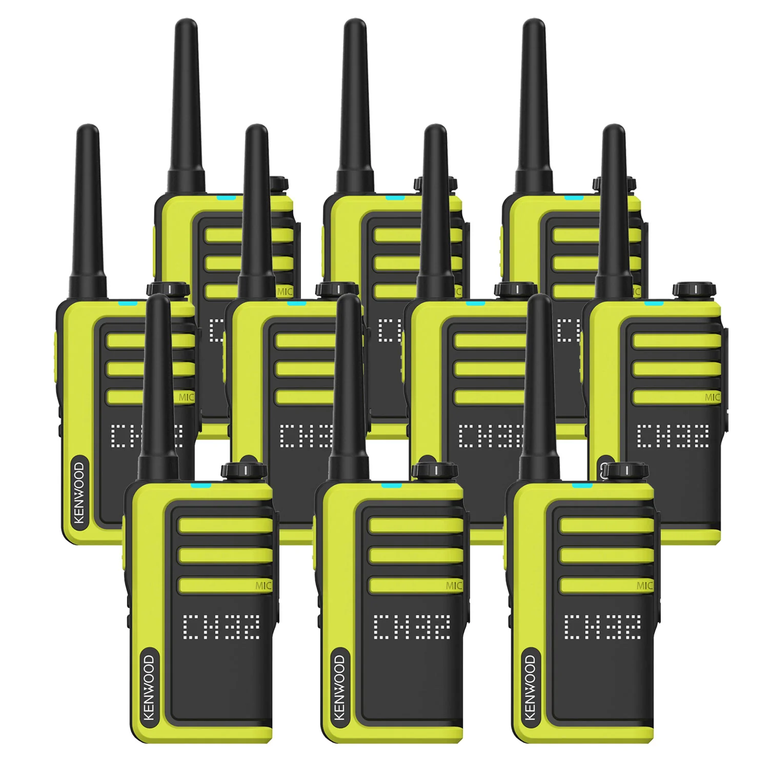Kenwood UBZ-LJ9SET License-free Walkie Talkies, Ten Pack