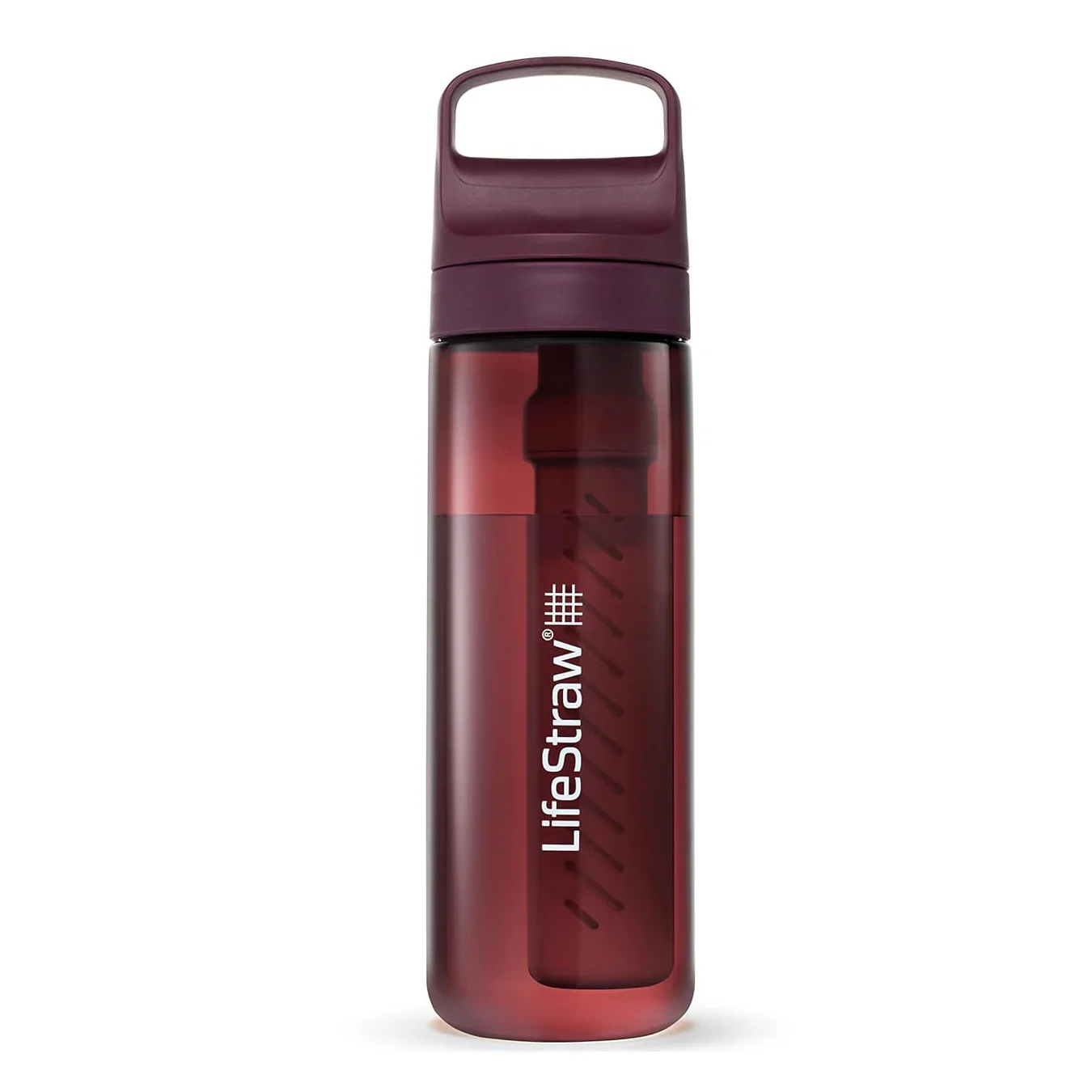 LifeStraw Go 2.0 Water Filter Bottle 650ml - Merlot Me Away