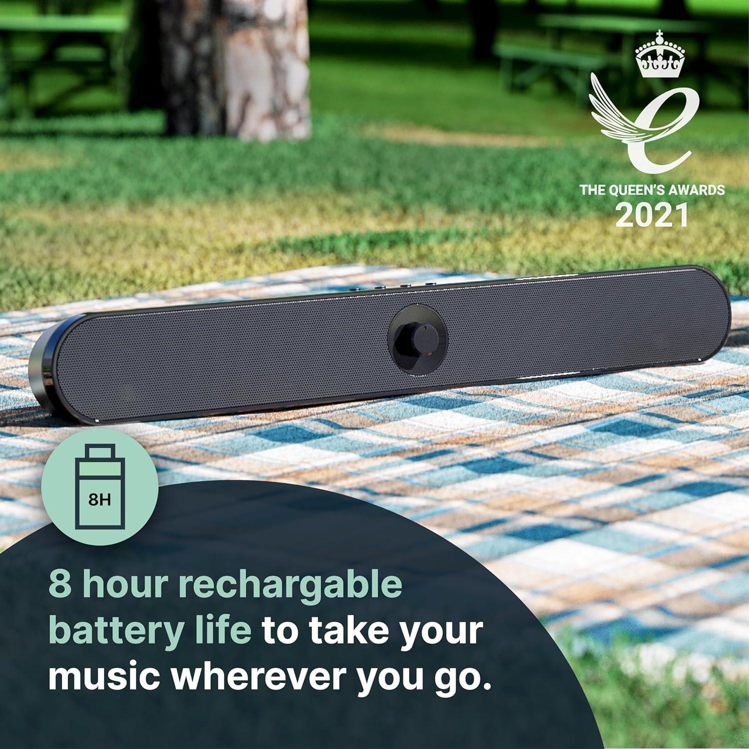 Majority Atlas Portable Bluetooth Soundbar for TV & Computer - Image 3