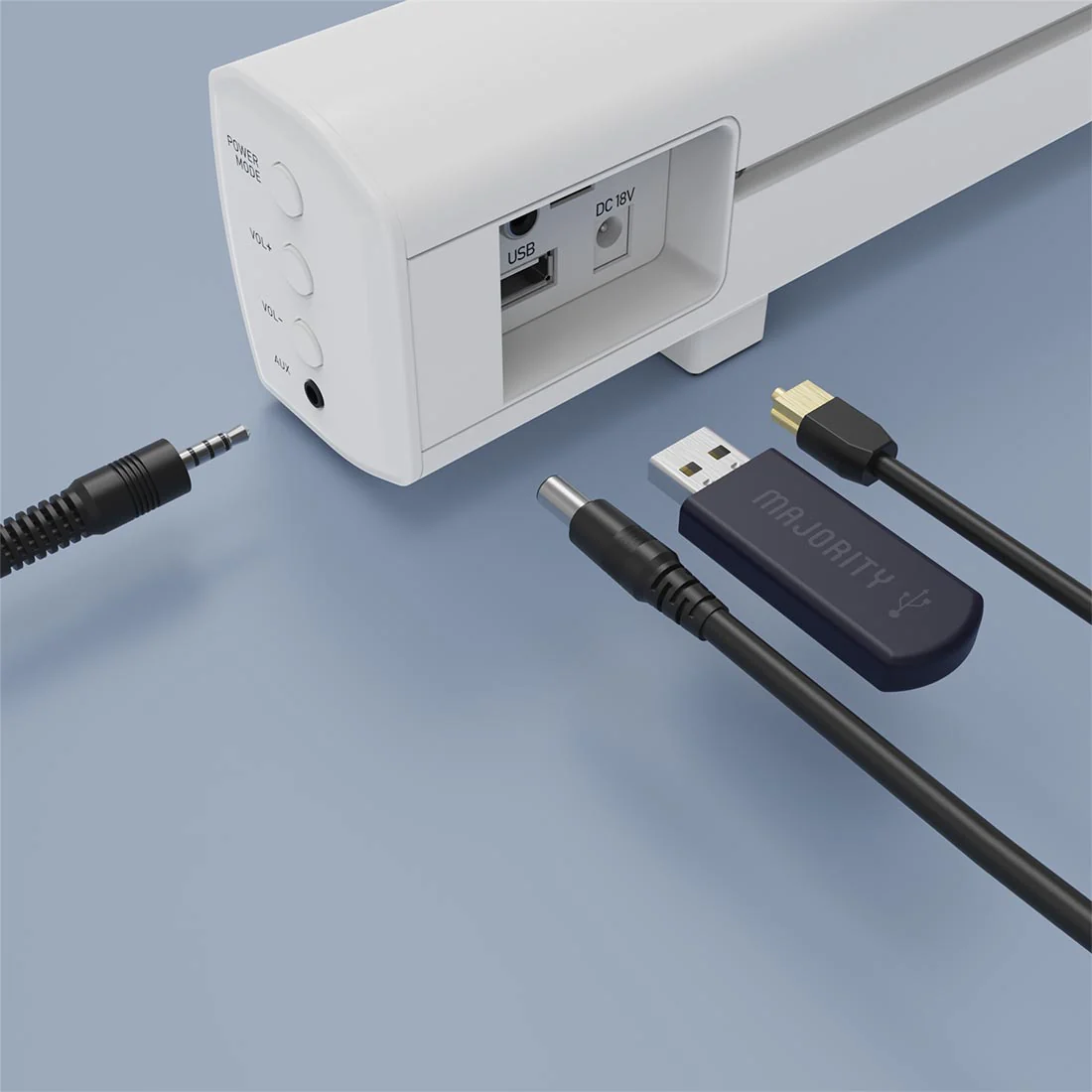 Majority Bowfell Bluetooth Soundbar for TV & Computer - White - Image 3