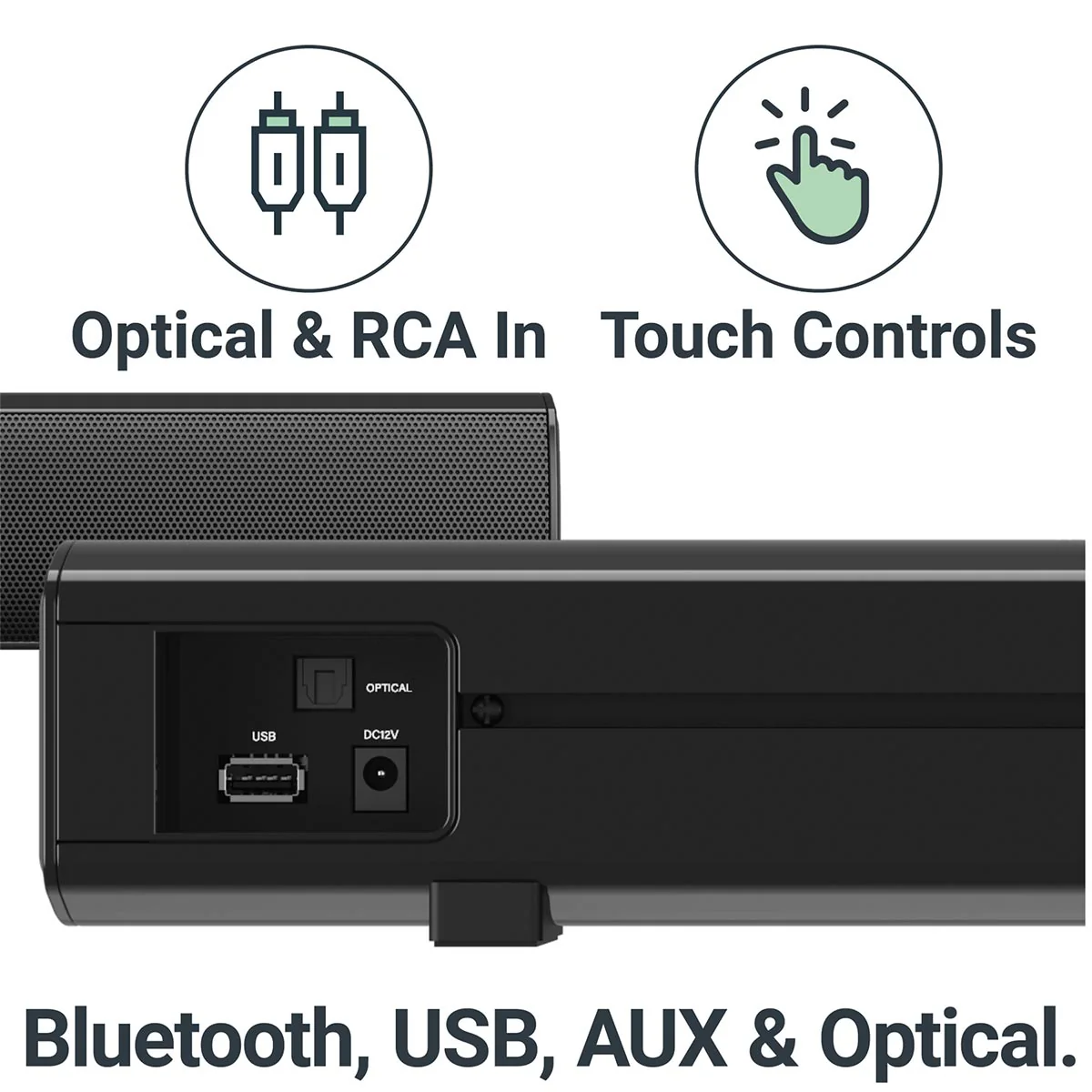 Majority Bowfell Bluetooth Soundbar for TV & Computer - Black - Image 4