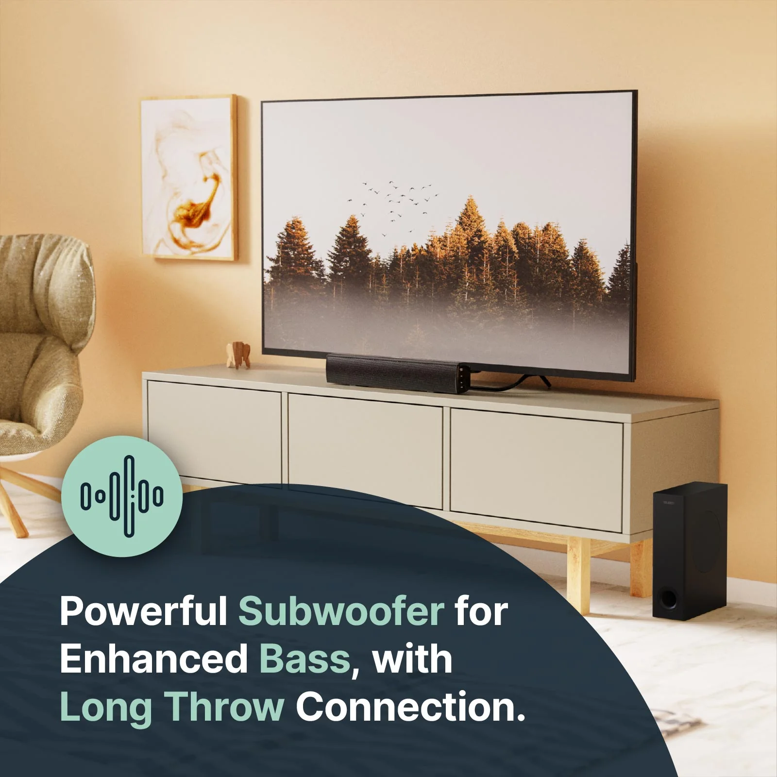 Majority Bowfell Plus Bluetooth Sound Bar with Subwoofer - Image 3