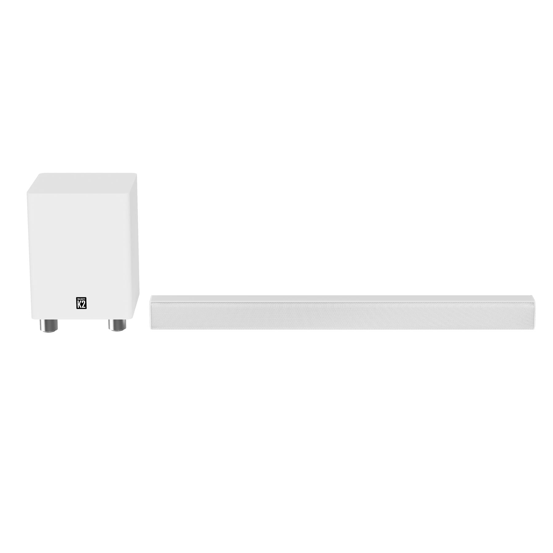 Majority K2 Soundbar with Subwoofer - White