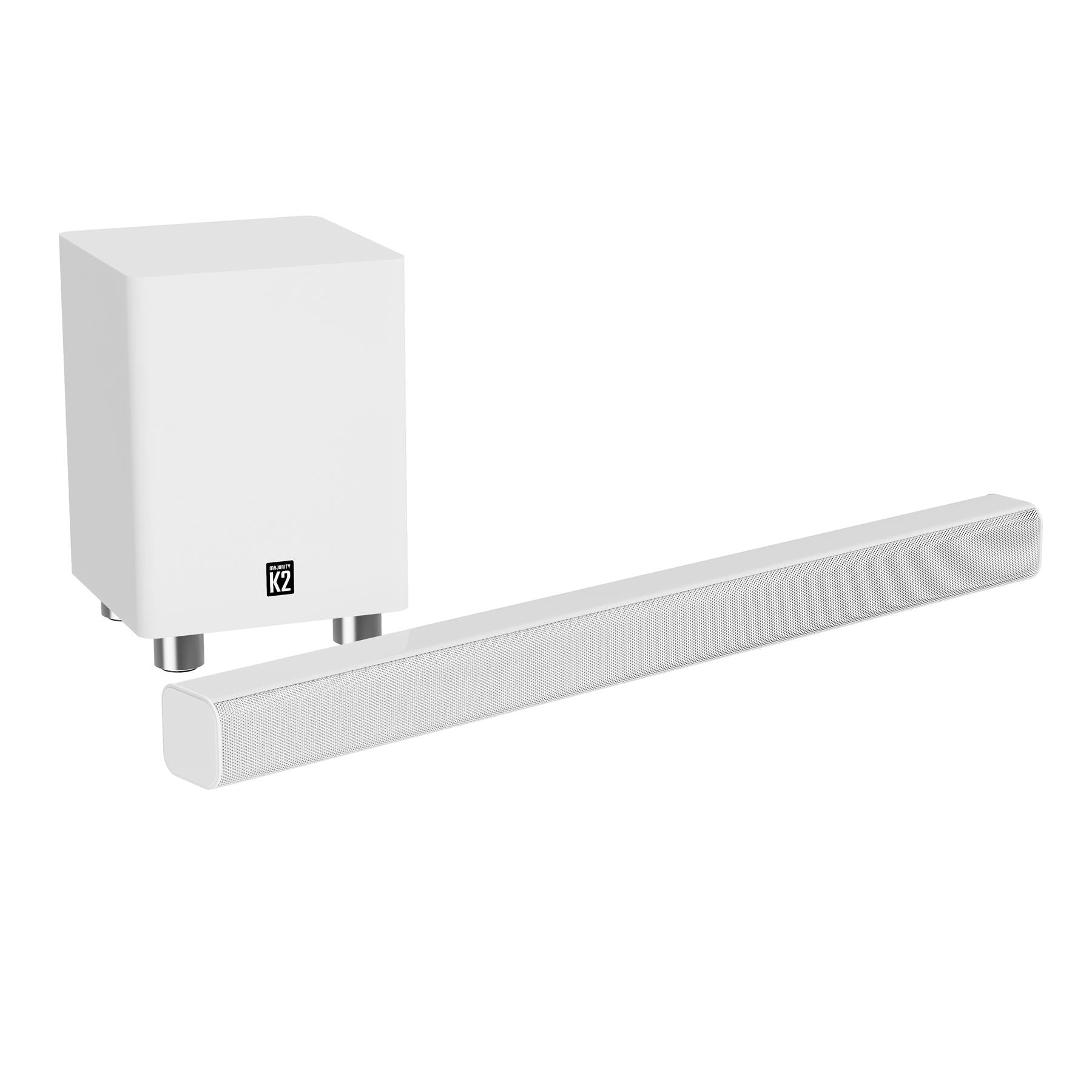 Majority K2 Soundbar with Subwoofer - White - Image 9