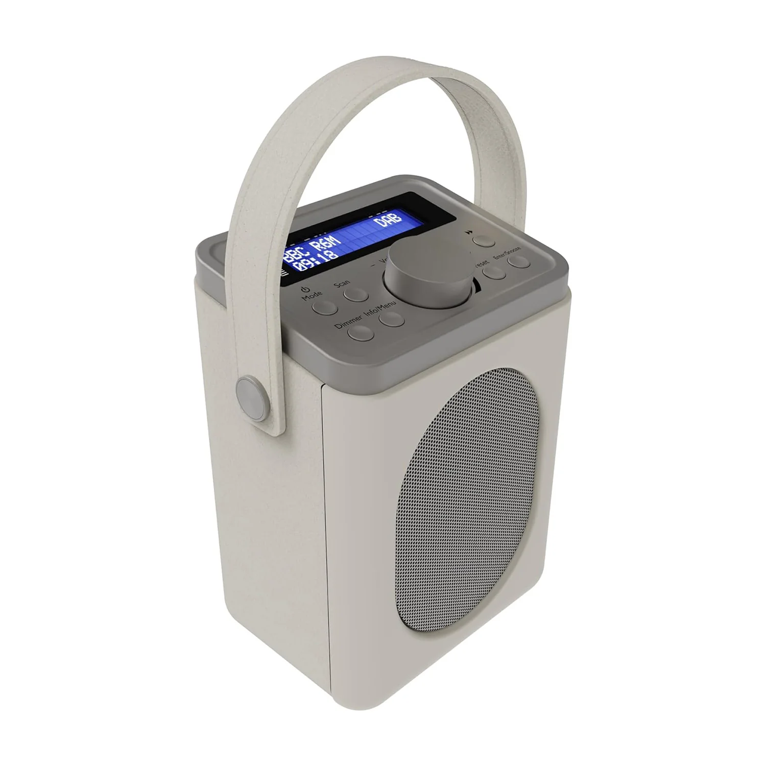 Majority Little Shelford Portable DAB/DAB+ FM Radio Bluetooth Alarm & Sleep Timer Cream & Grey - Image 3