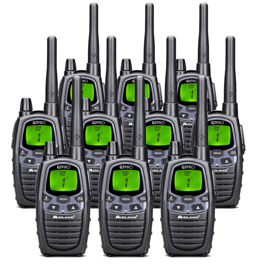 Midland G7 Pro Ten Pack Walkie Talkie