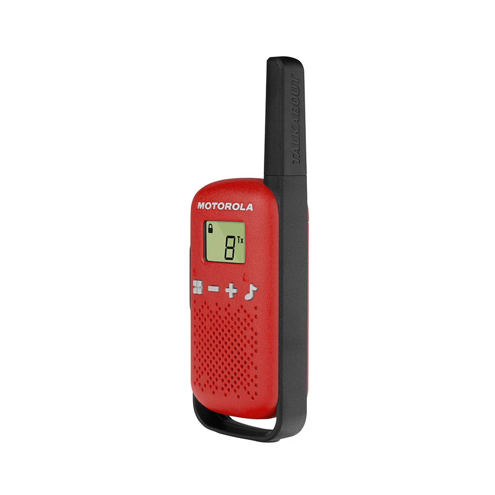 Motorola TALKABOUT T42 Eight Pack Two-Way Radios in Red - Image 3